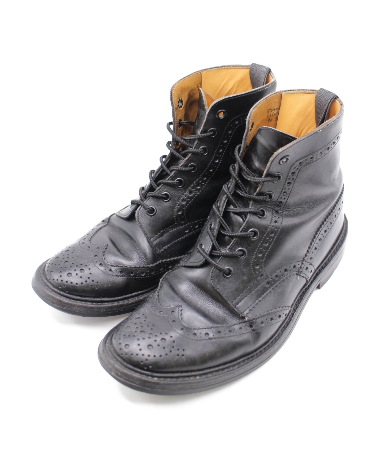 Trickers (トリッカーズ) カントリーブーツ ブラック サイズ:8h（27cm程度） 87040S