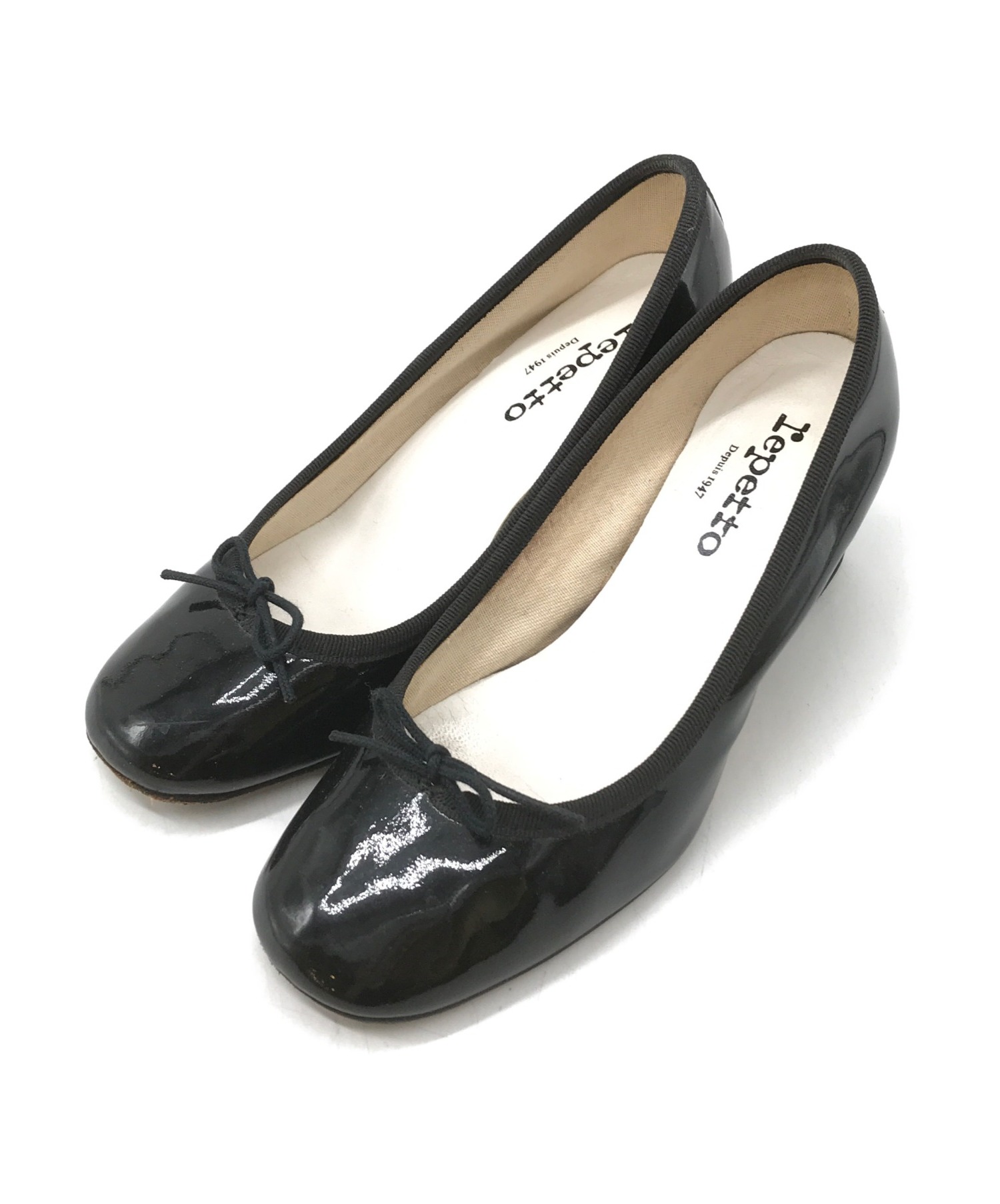 repetto (レペット) エナメルパンプス ブラック サイズ:35