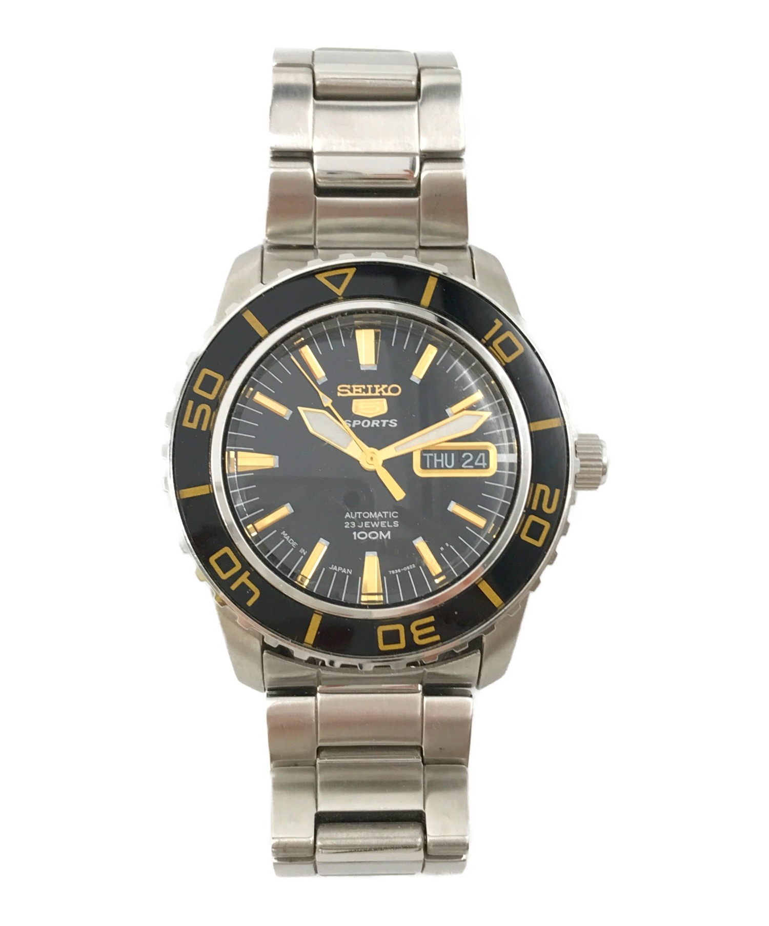 SEIKO (セイコー) 腕時計 シルバー×ブラック サイズ:- SNZH55 7S36-04N0 自動巻き