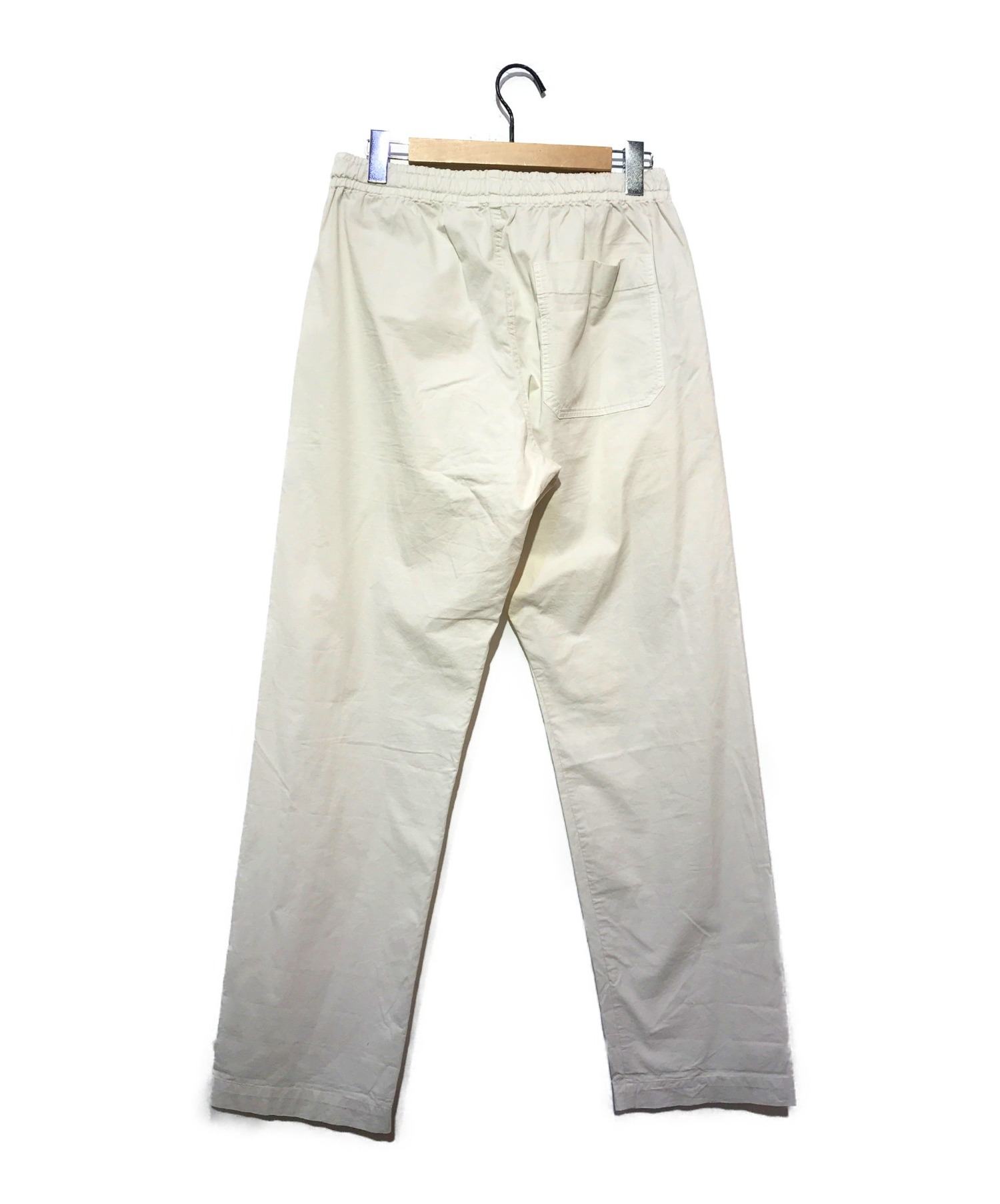 MHL (エムエイチエル) コットンツイルパンツ ホワイト サイズ:M SUPERFINE COTTON TWILL　596-9140505