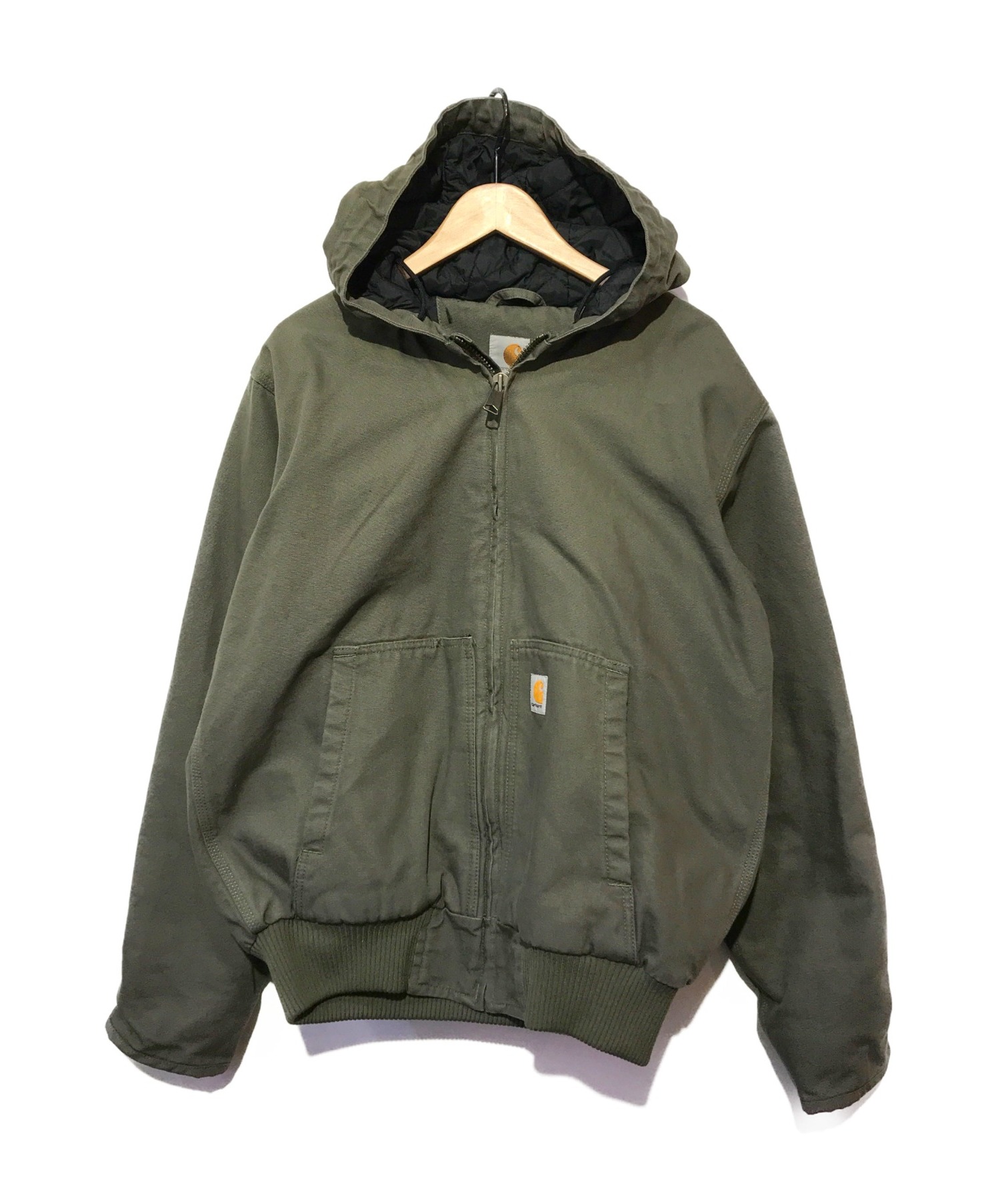 CarHartt (カーハート) アクティブジャケット オリーブ サイズ:M THINSULATE Loose Fit Washed Duck  Insulated Active