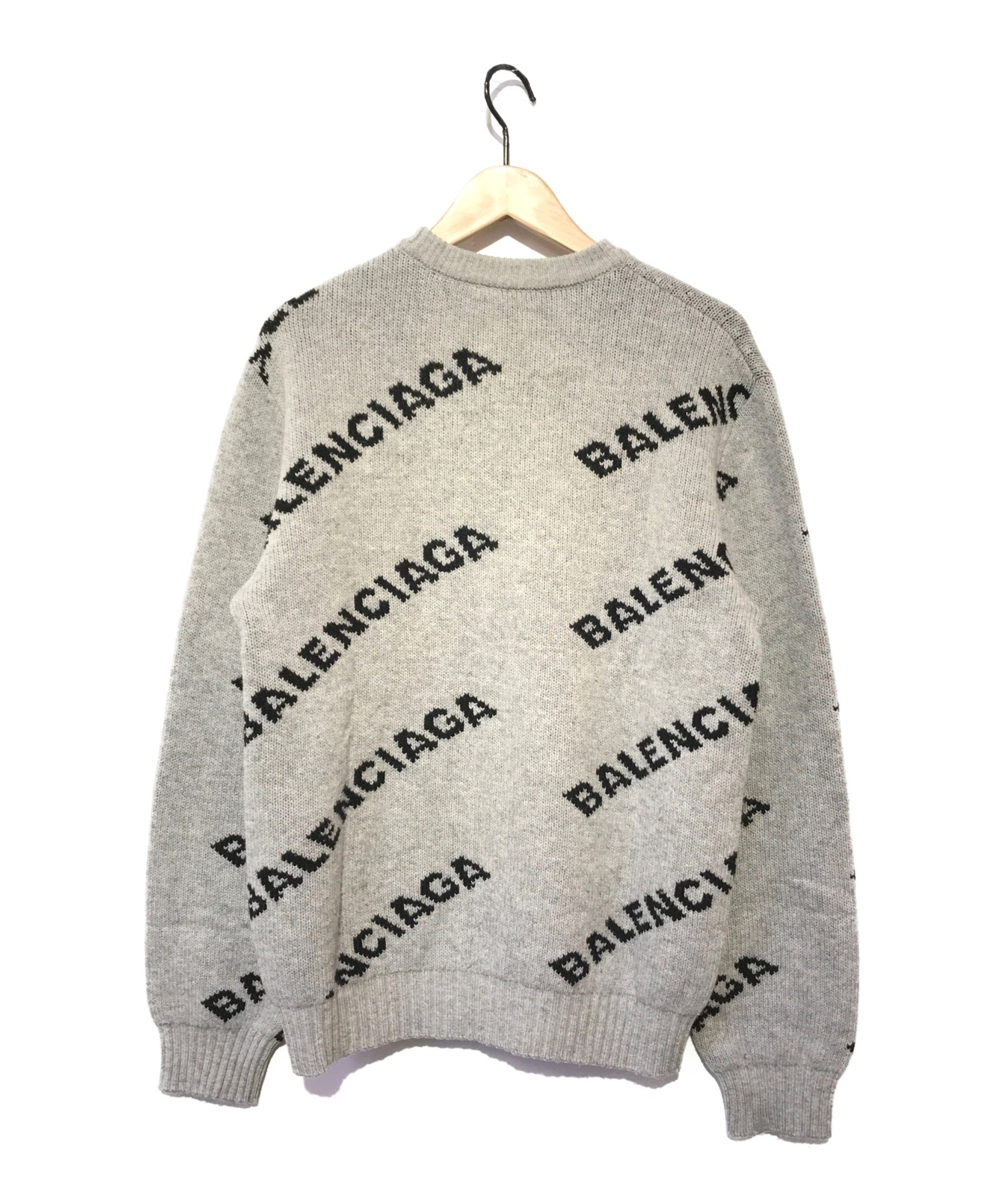 中古・古着通販】BALENCIAGA (バレンシアガ) ジャガードロゴニット