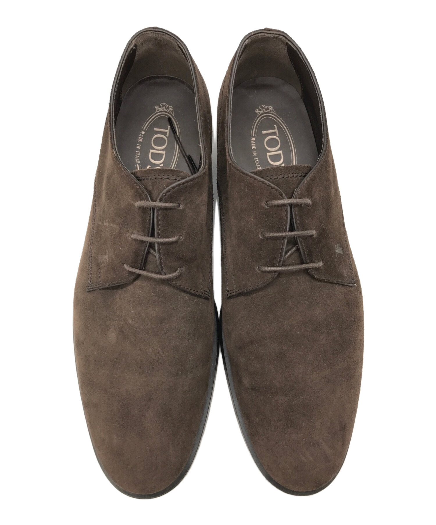 TOD'S (トッズ) スウェードシューズ ブラウン サイズ:6A MEN’S SIZE