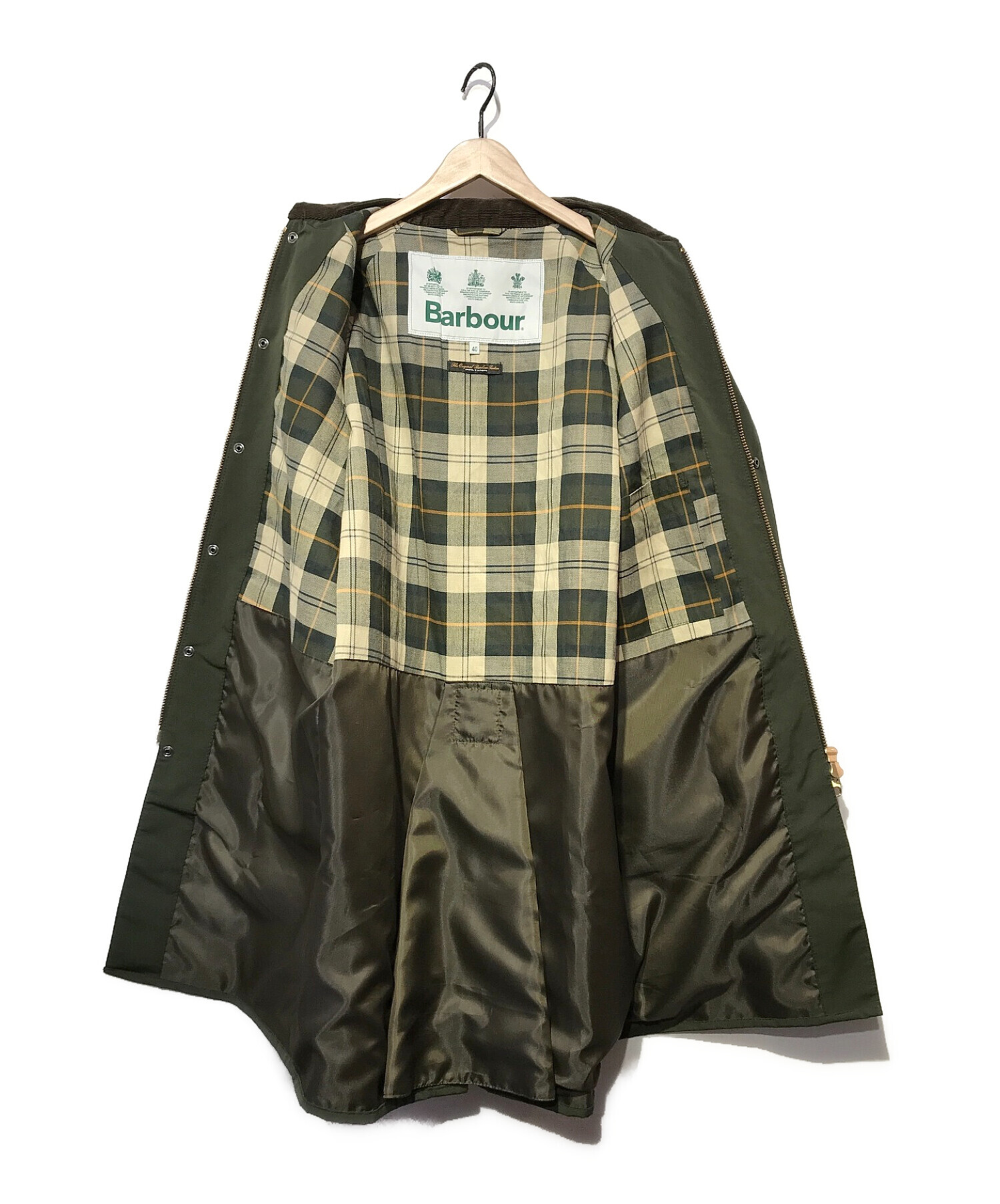 Barbour (バブアー) ニューバーレージャケット 2レイヤー セージグリーン サイズ:40