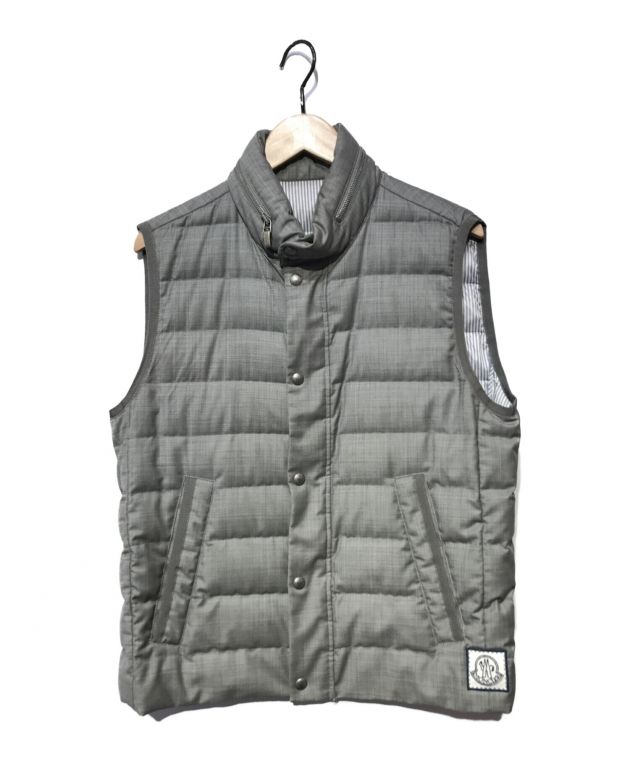 中古・古着通販】MONCLER GAMME BLEU (モンクレール ガム ブルー) GILET/サイドロゴダウンベスト グレー  サイズ:2｜ブランド・古着通販 トレファク公式【TREFAC FASHION】スマホサイト