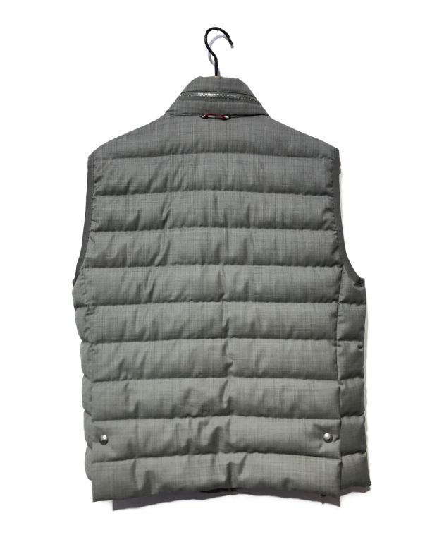 中古・古着通販】MONCLER GAMME BLEU (モンクレール ガム ブルー) GILET/サイドロゴダウンベスト グレー  サイズ:2｜ブランド・古着通販 トレファク公式【TREFAC FASHION】スマホサイト