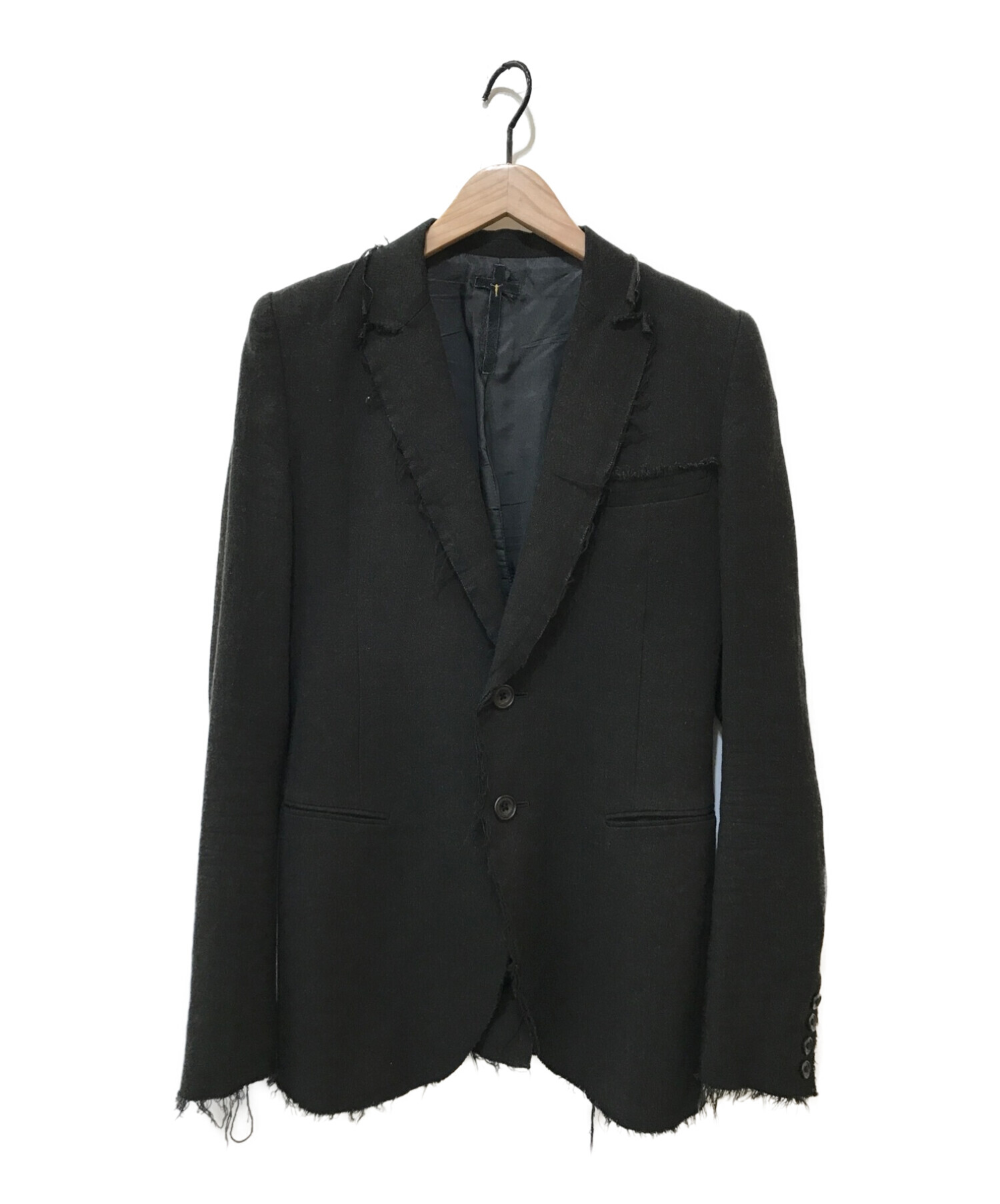 L.G.B (ルグランブルー) 2Bカットオフデザインジャケット ブラック サイズ:1