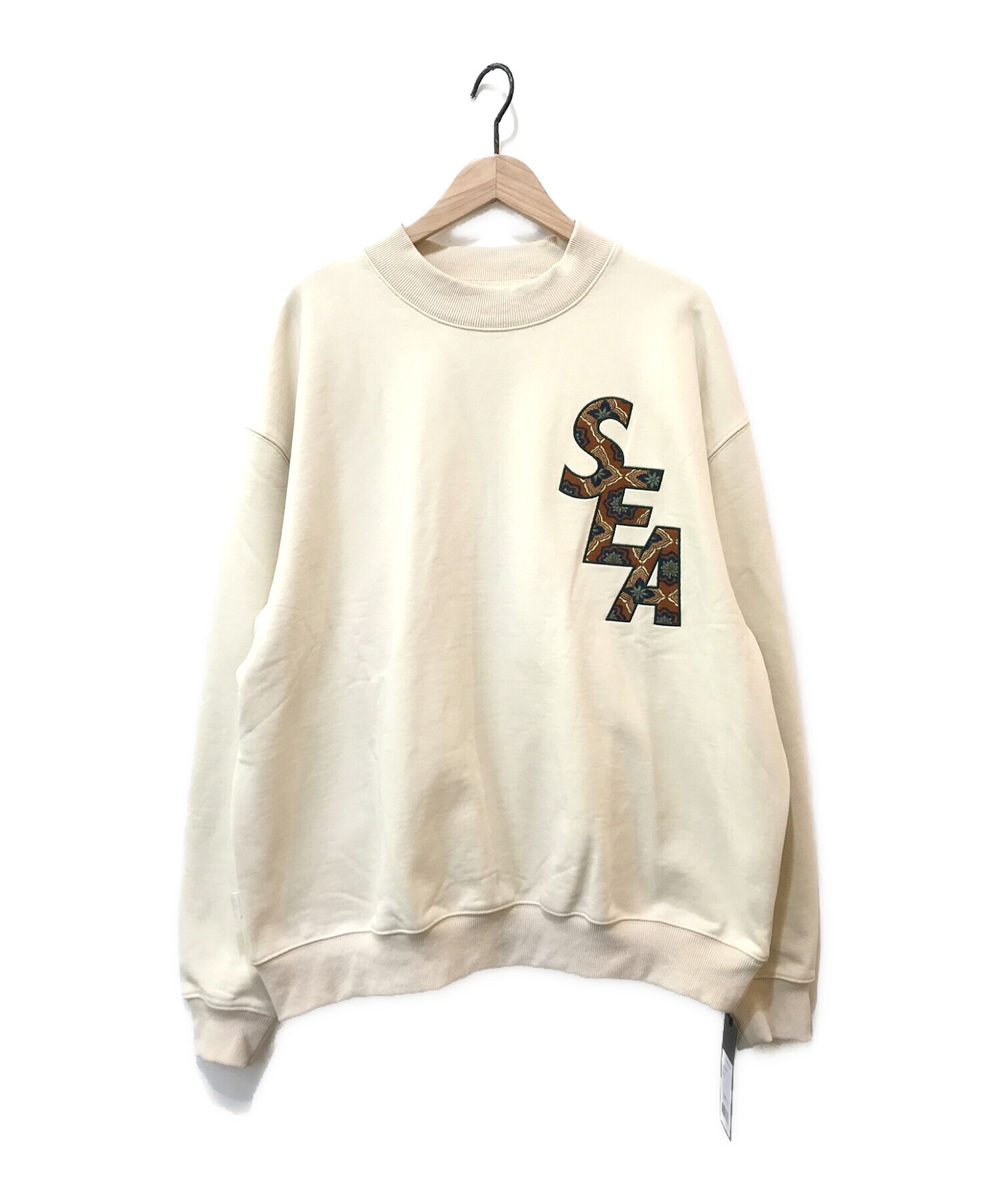 WIND AND SEA (ウィンダンシー) S_E_A (PATTERN) CREW NECK ベージュ サイズ:L