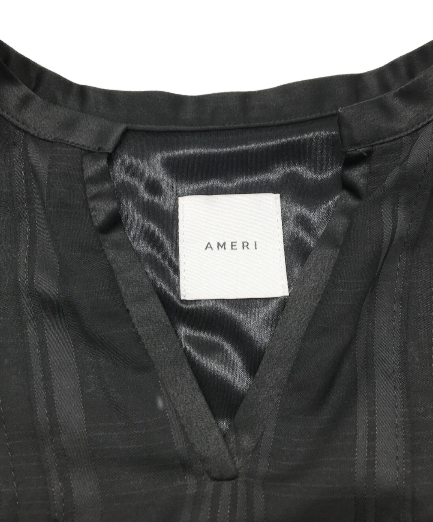 Ameri (アメリ) CHECK RETRO SLENDER DRESS ブラック サイズ:-