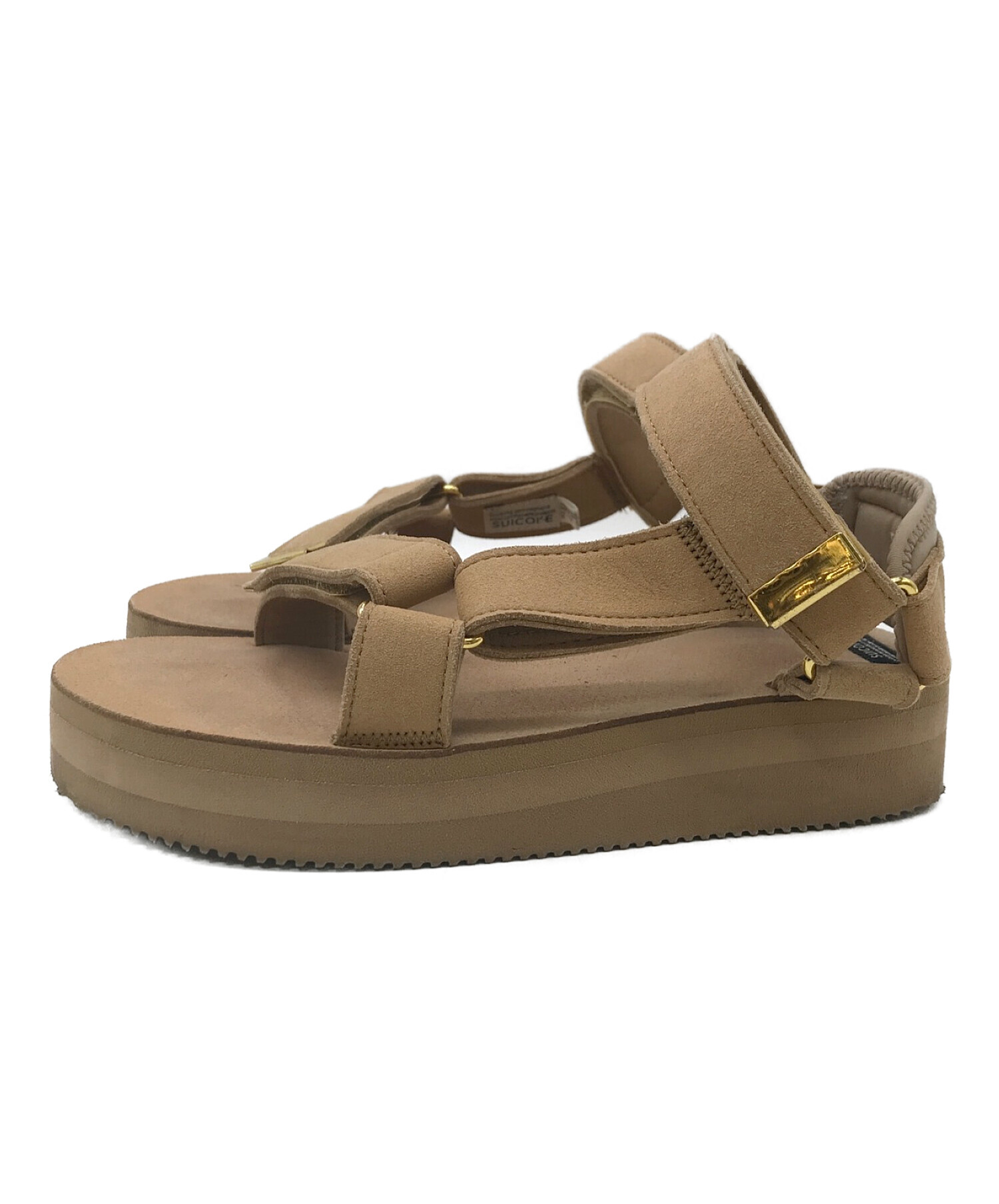 suicoke (スイコック) SUEDE SANDAL ベージュ サイズ:23