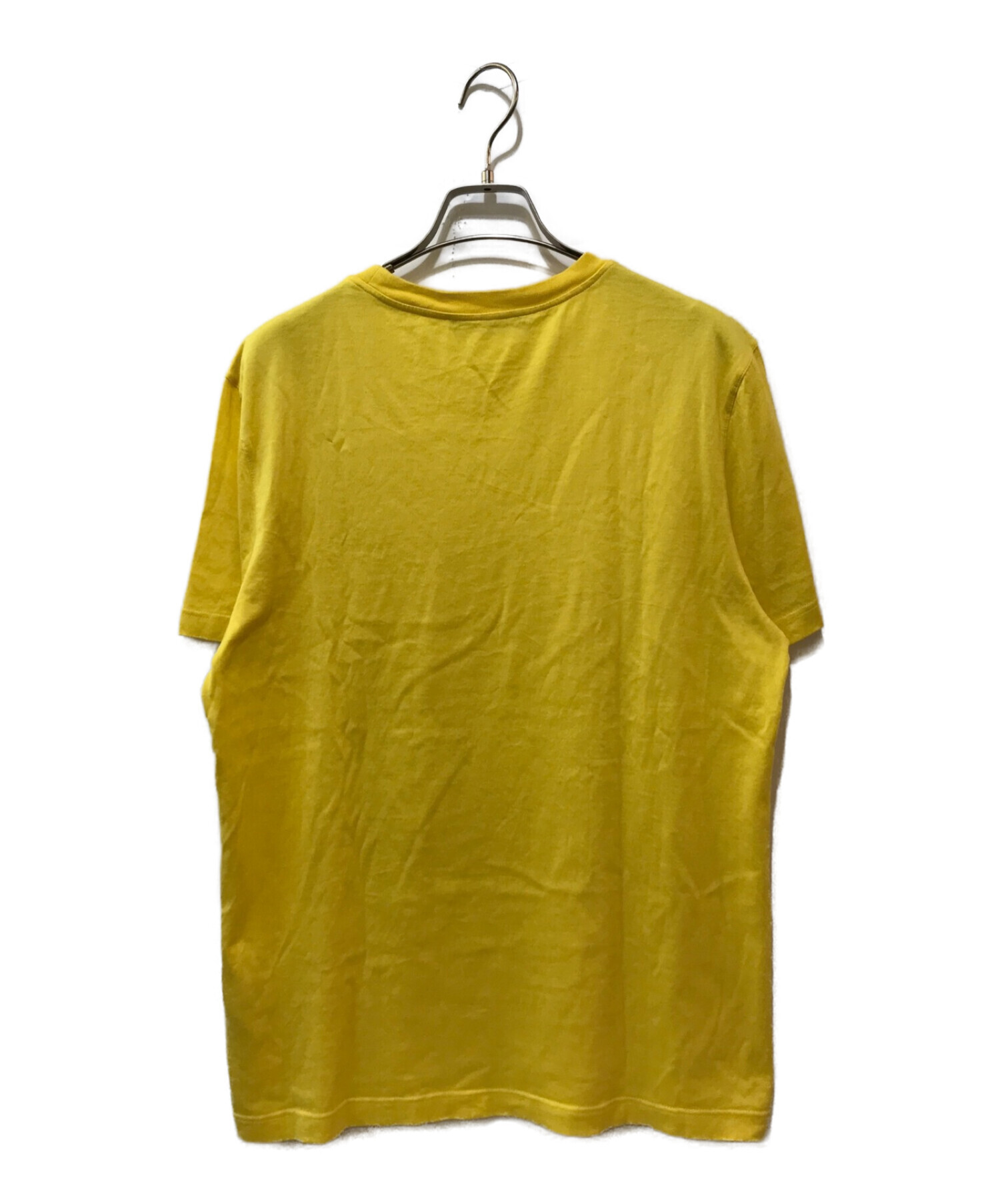 LOUIS VUITTON (ルイ ヴィトン) サークルロゴ刺繍Tシャツ イエロー サイズ:S