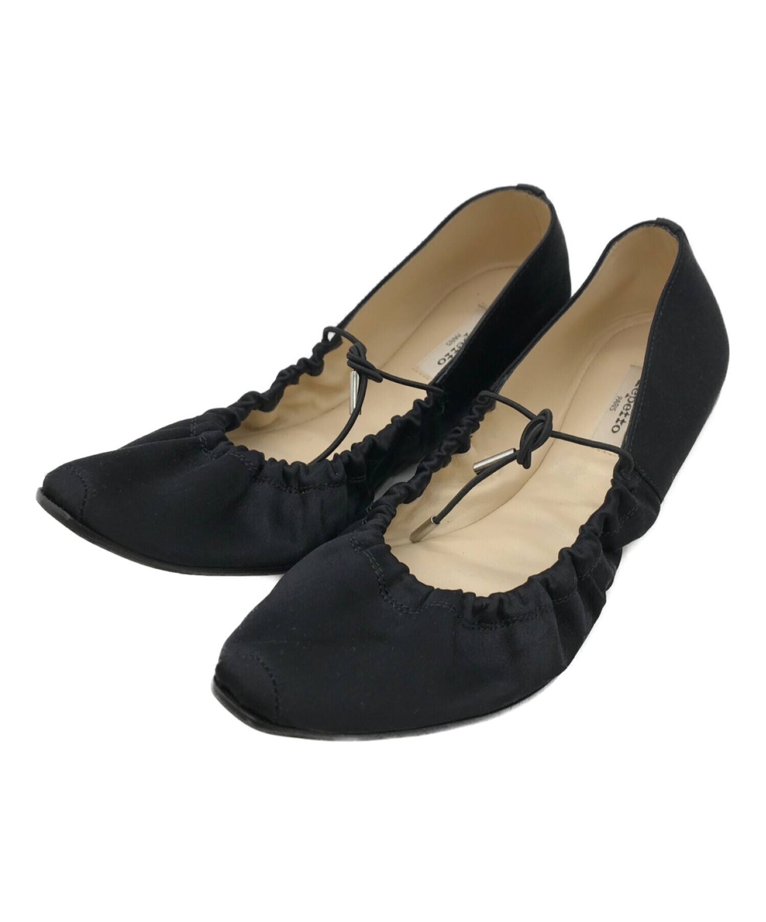 repetto (レペット) バレエパンプス ブラック サイズ:38 1/2