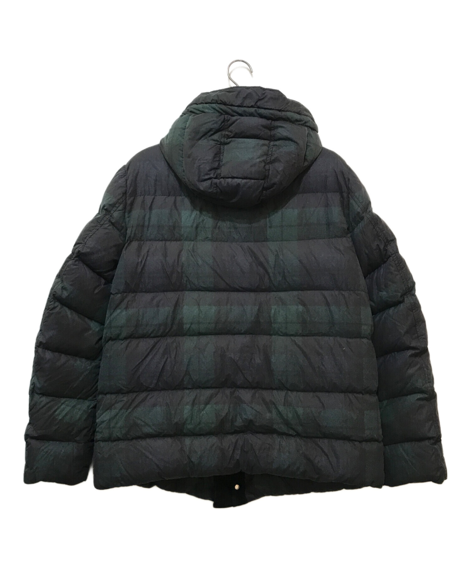 中古・古着通販】MONCLER GAMME BLEU (モンクレール ガム ブルー) チェック柄ダウンジャケット グリーン  サイズ:4｜ブランド・古着通販 トレファク公式【TREFAC FASHION】スマホサイト