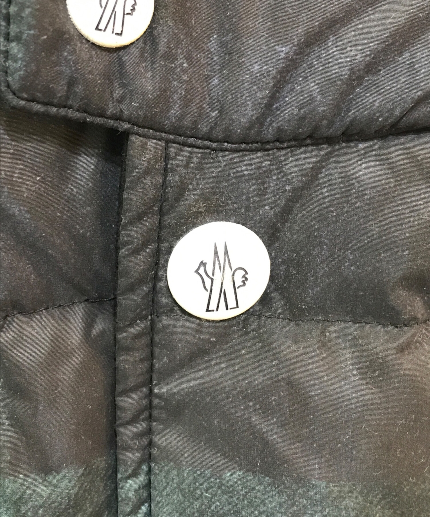 中古・古着通販】MONCLER GAMME BLEU (モンクレール ガム ブルー) チェック柄ダウンジャケット グリーン  サイズ:4｜ブランド・古着通販 トレファク公式【TREFAC FASHION】スマホサイト