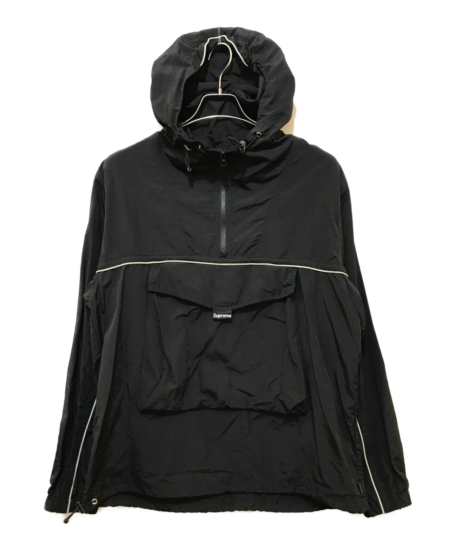 Supreme (シュプリーム) SPLIT ANORAK ブラック サイズ:M