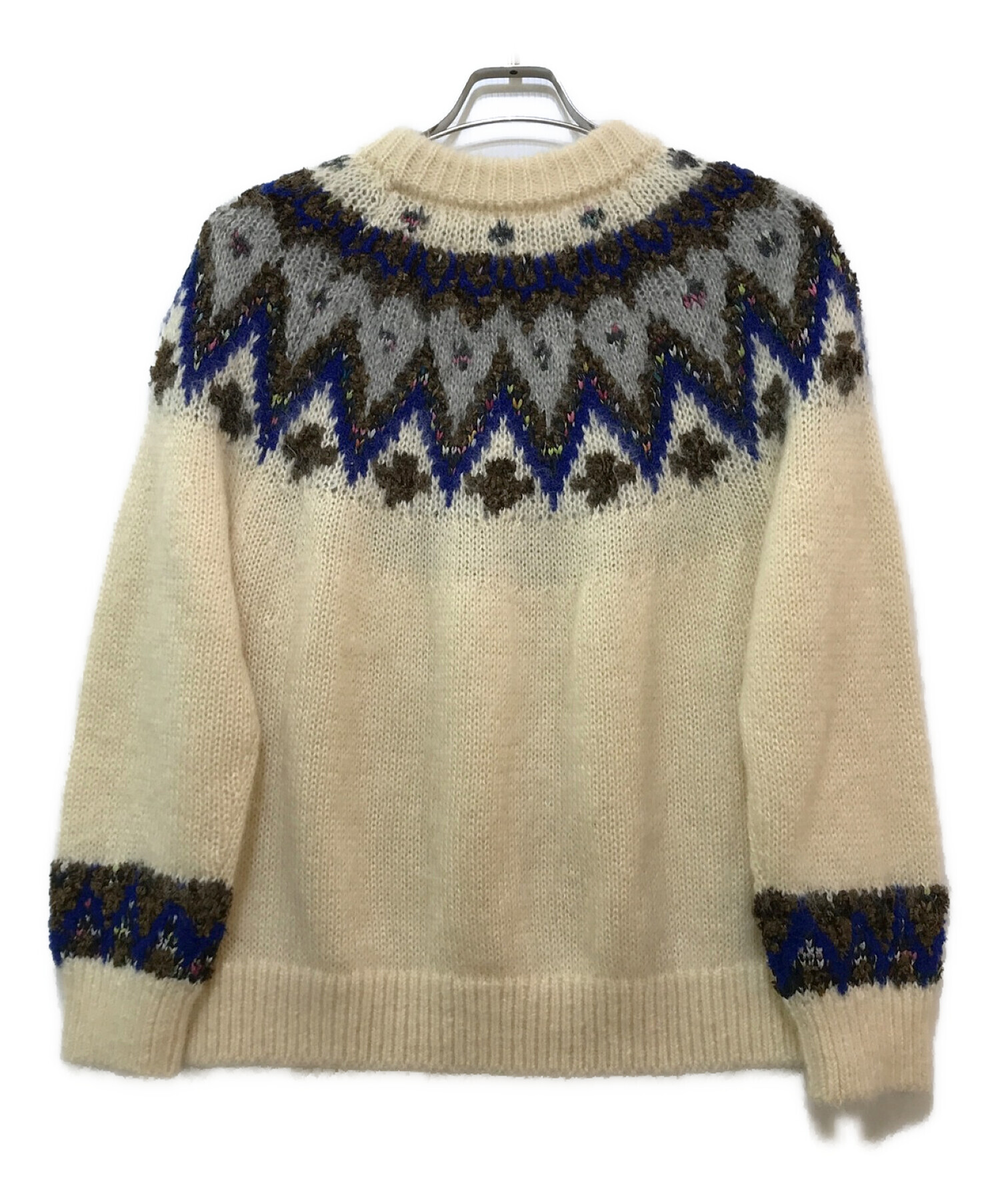 Coohem (コーヘン) MOHAIR NORDIC KNIT アイボリー サイズ:L