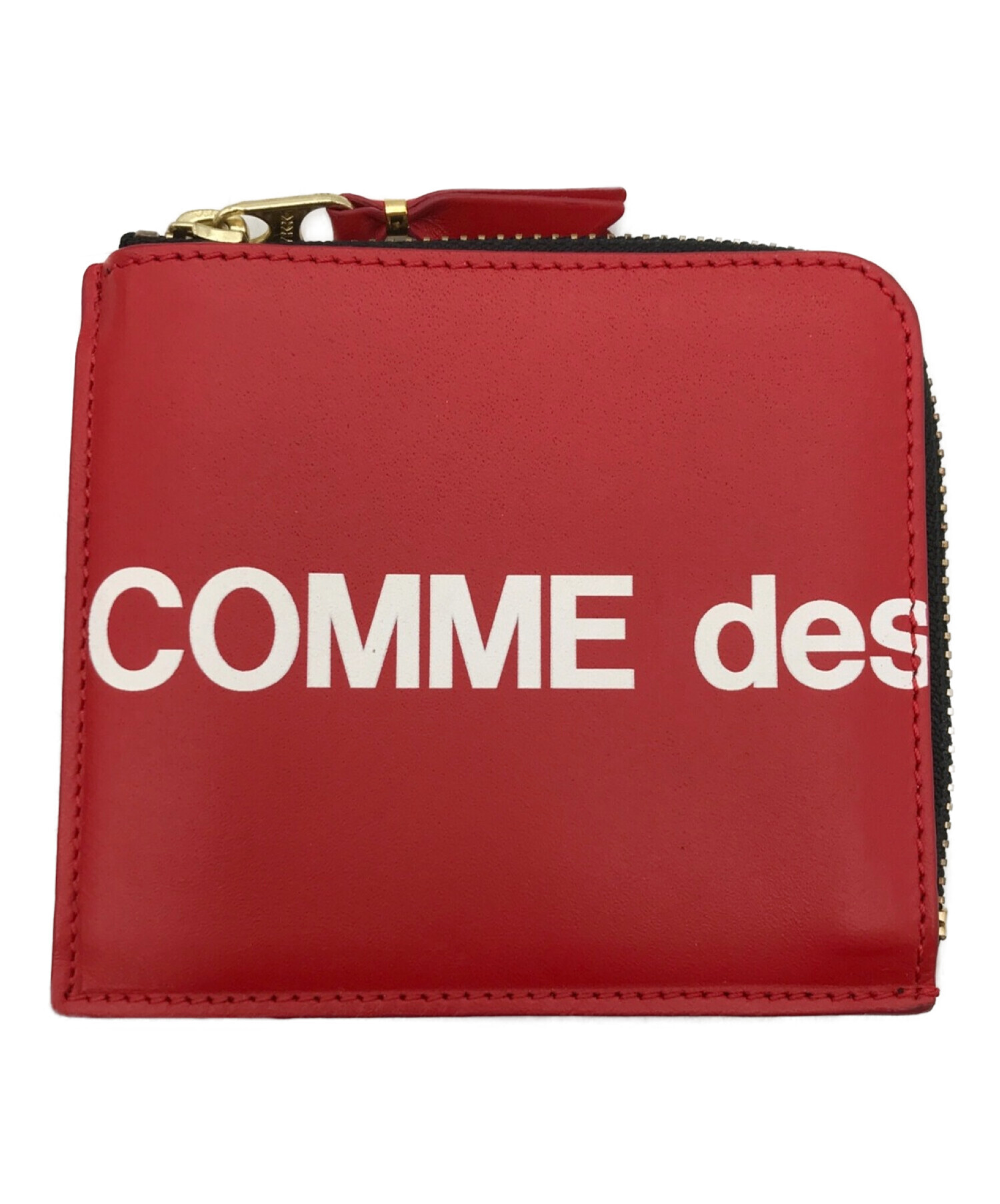 COMME des GARCONS (コムデギャルソン) L字ファスナー ミニ財布 レッド