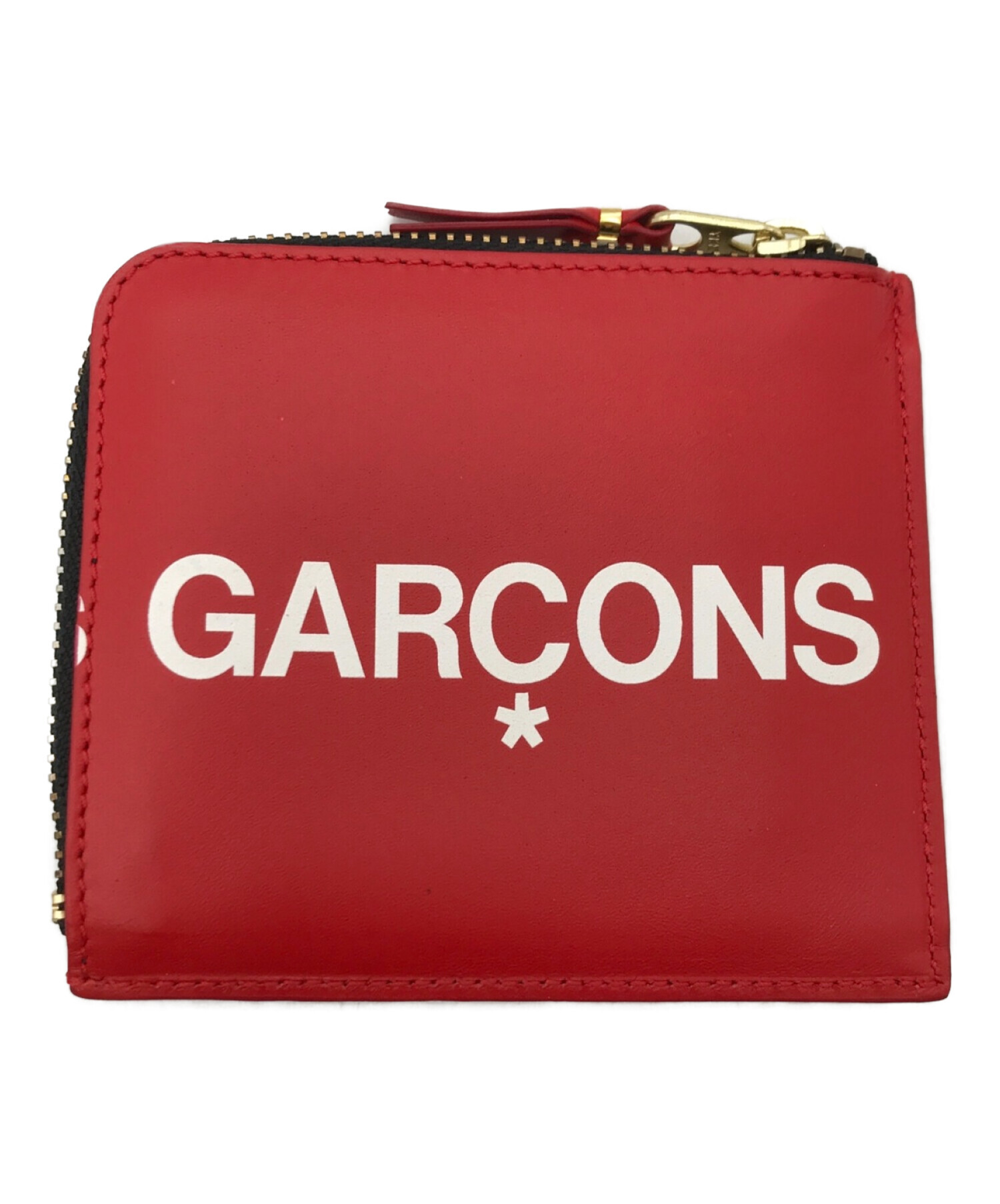 COMME des GARCONS (コムデギャルソン) L字ファスナー ミニ財布 レッド