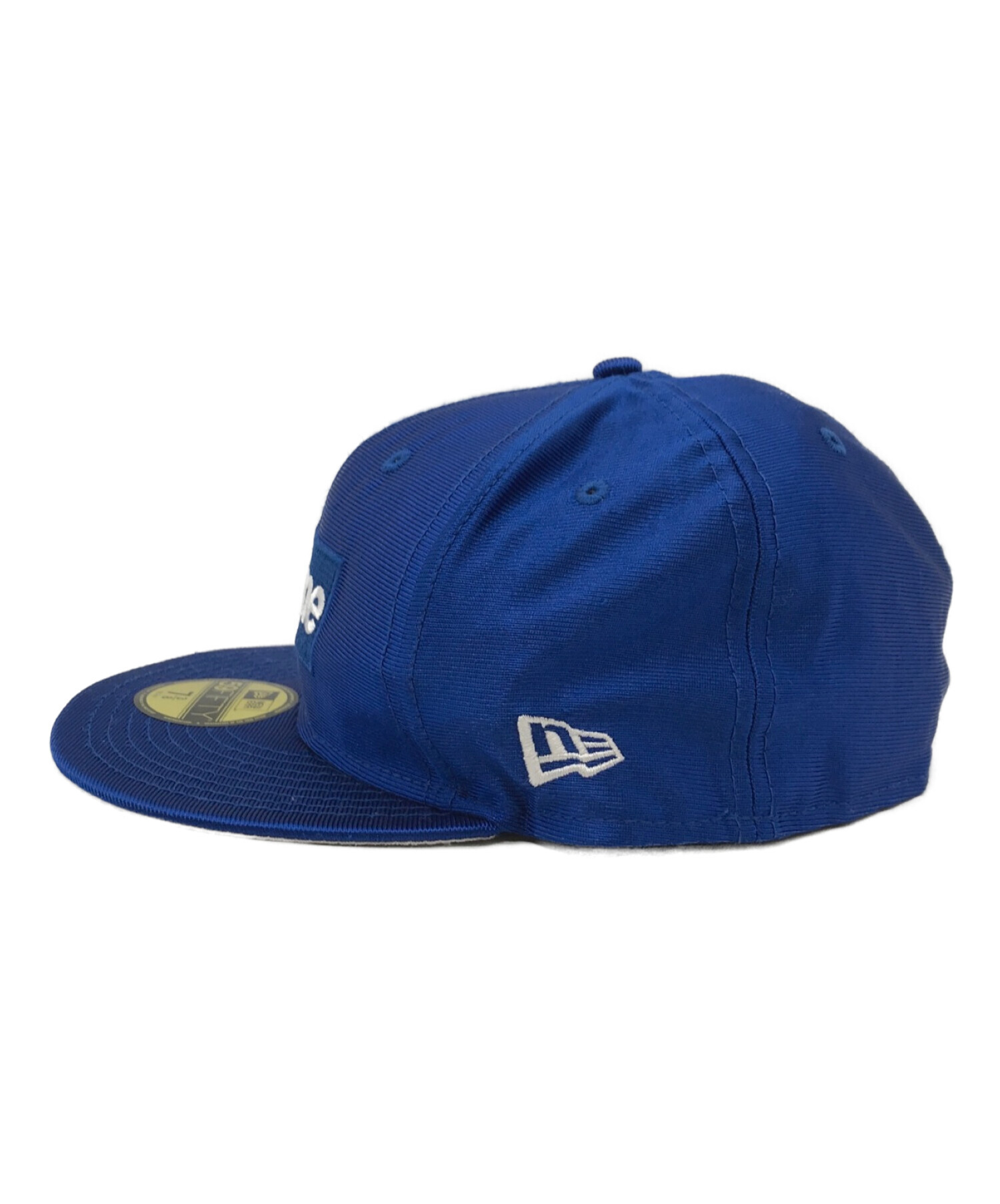 SUPREME×NEWERA (シュプリーム × ニューエラ) dazzle box logo cap ブルー サイズ:7　3/8