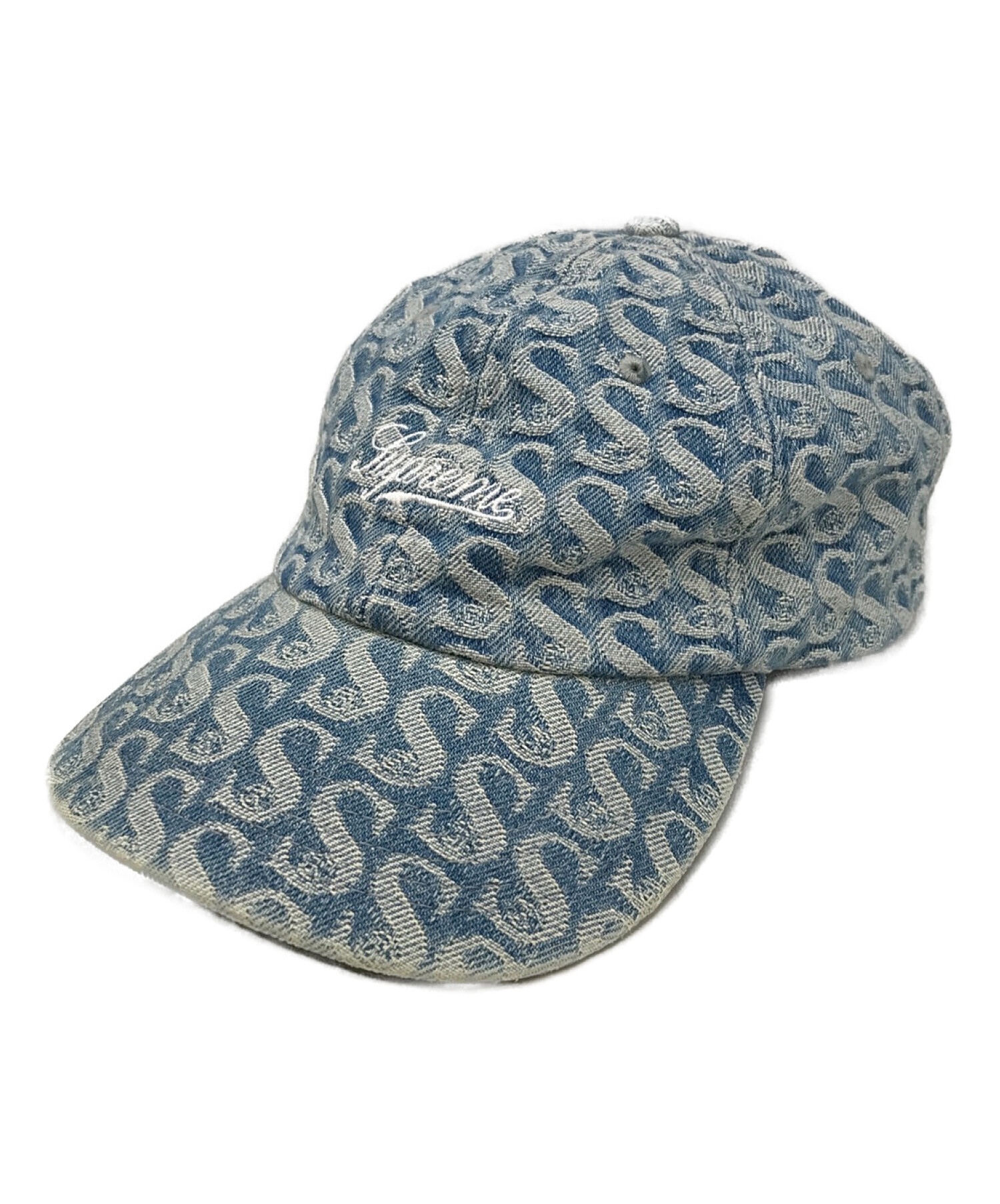 SUPREME (シュプリーム) Monogram Denim 6-Panel ブルー