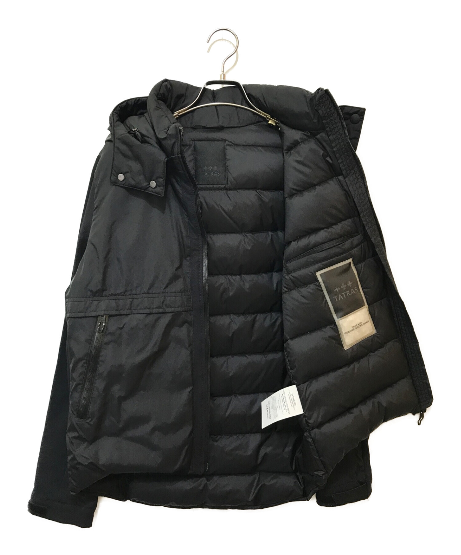 中古・古着通販】TATRAS (タトラス) GHIBLI DOWN JACKET ブラック サイズ:01｜ブランド・古着通販  トレファク公式【TREFAC FASHION】スマホサイト