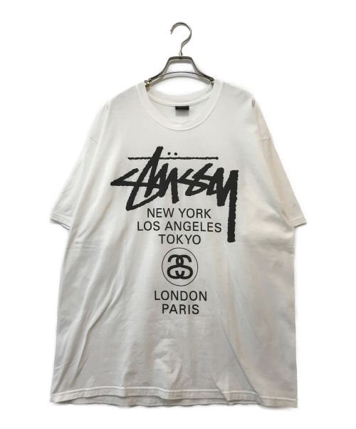 中古・古着通販】stussy (ステューシー) ロゴプリントTシャツ ホワイト