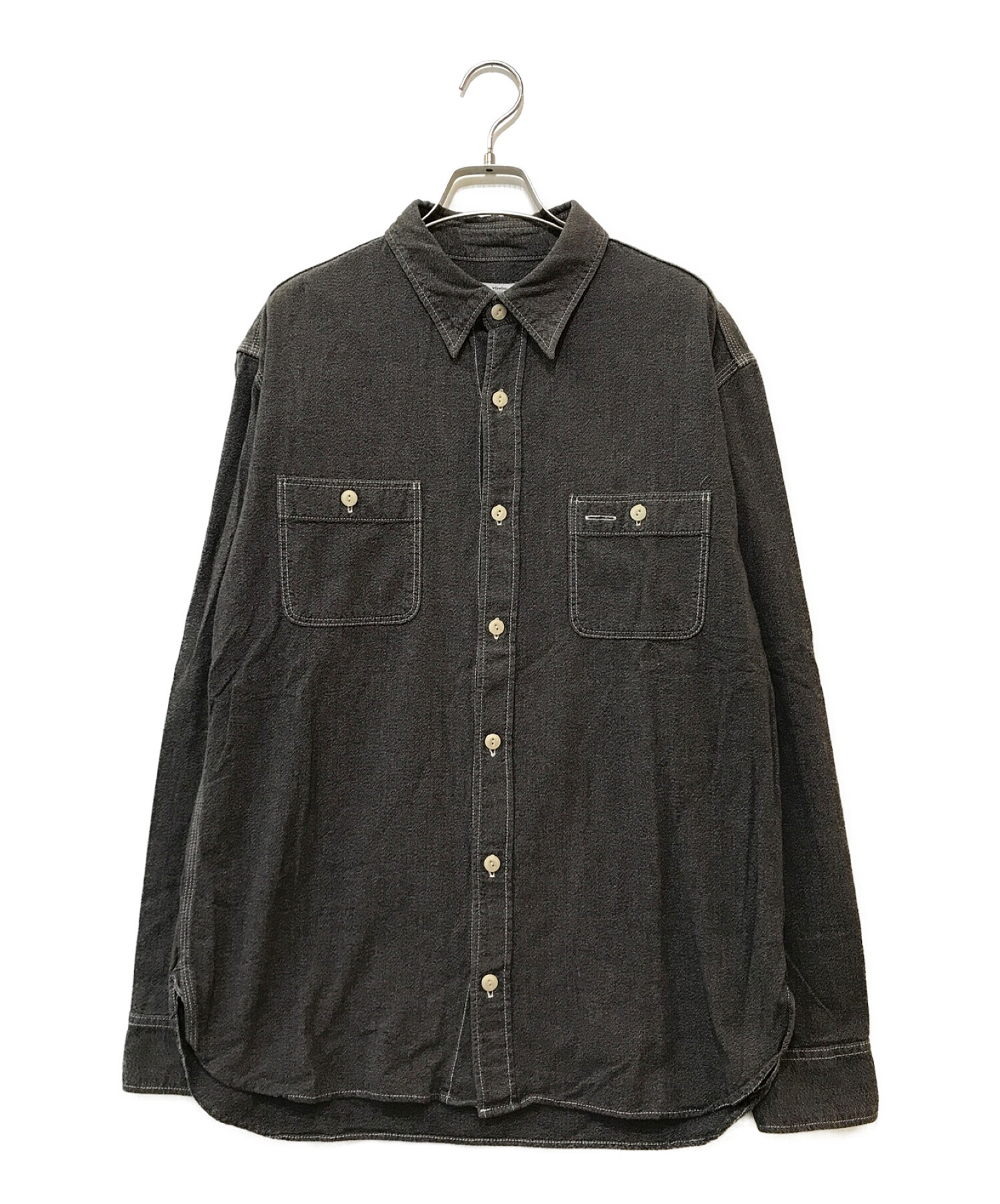 VISVIM (ビズビム) DEADWOOD CHAMBRAY LS シャツ チャコールグレー サイズ:L