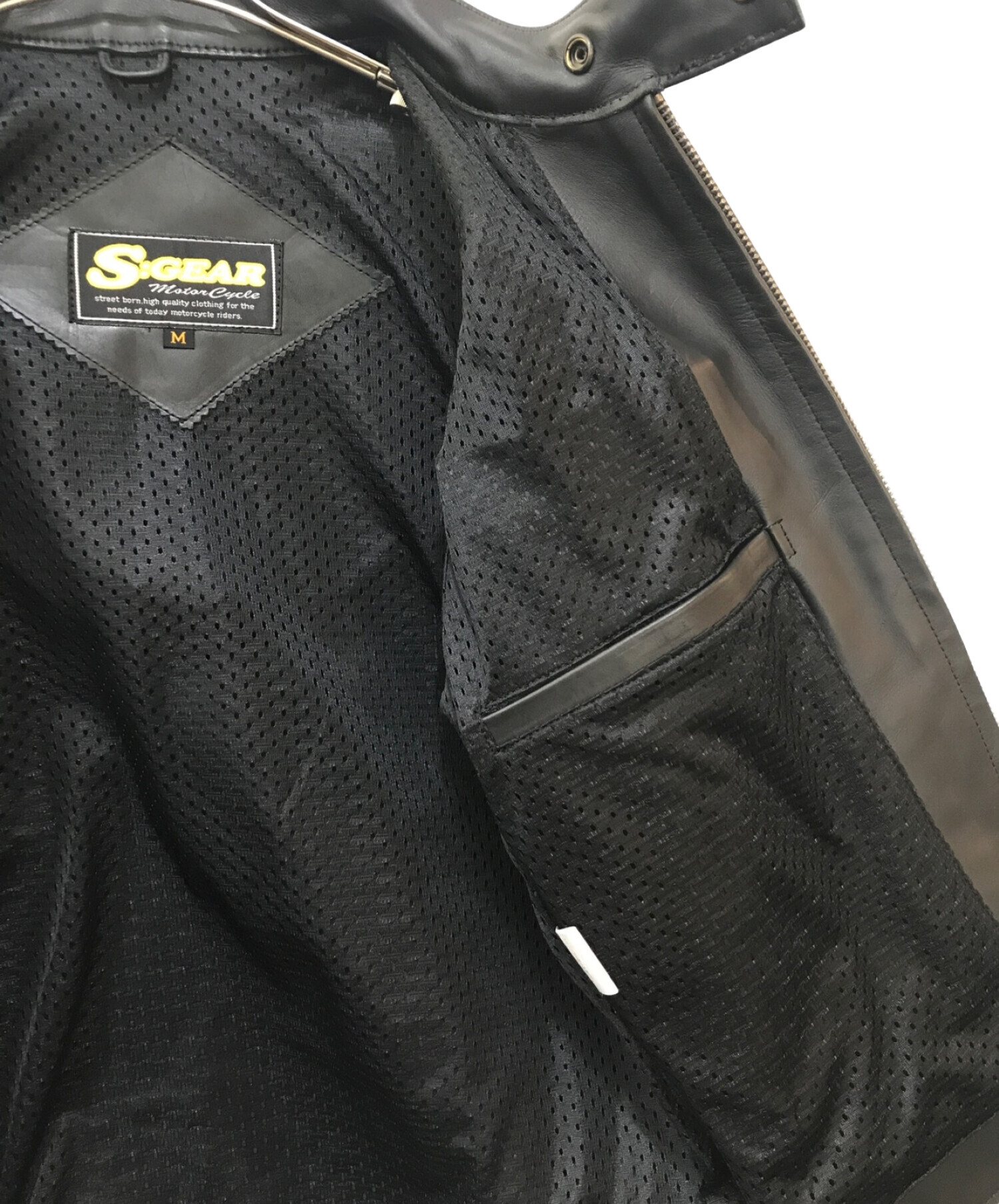 中古・古着通販】SGEAR (エスギア) カウレザーシングルライダース 