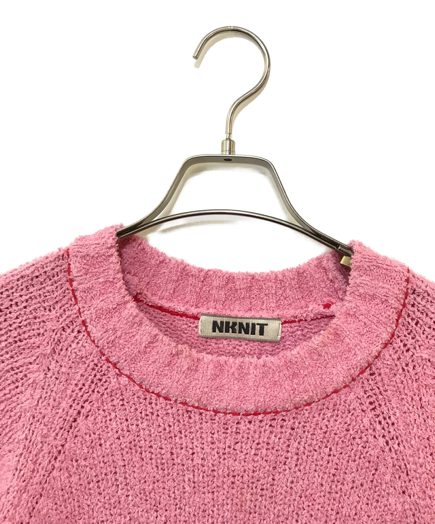 NKNIT (ンニット) Cashmere mix soft KNIT ピンク サイズ:表記なし