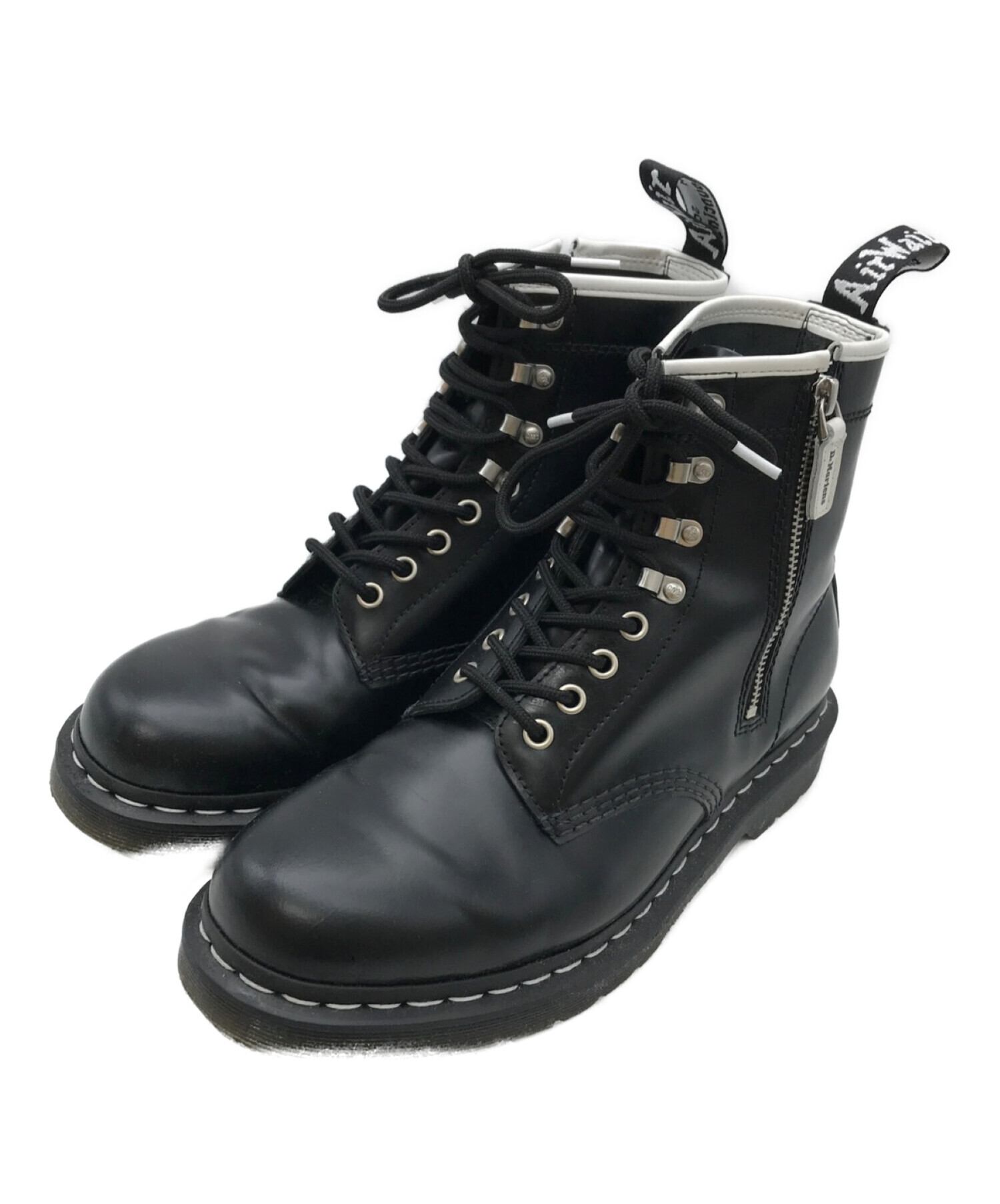 Dr.Martens (ドクターマーチン) 1460 ZIPPED HDW 8 ホール ブーツ ブラック サイズ:41