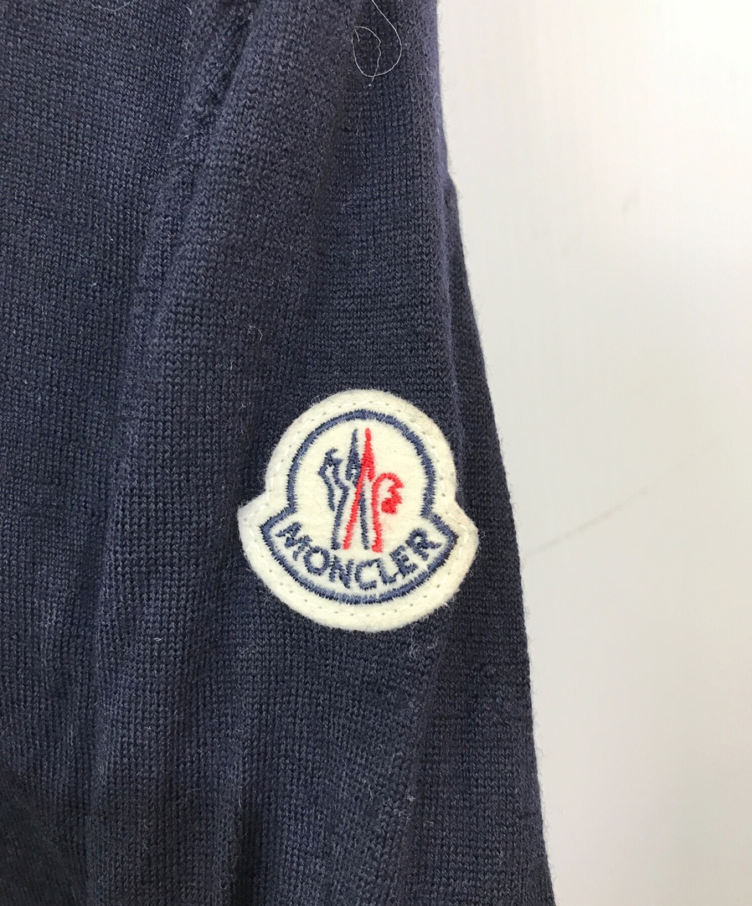 中古・古着通販】MONCLER (モンクレール) Vネックニット ネイビー サイズ:XXXL｜ブランド・古着通販 トレファク公式【TREFAC  FASHION】スマホサイト