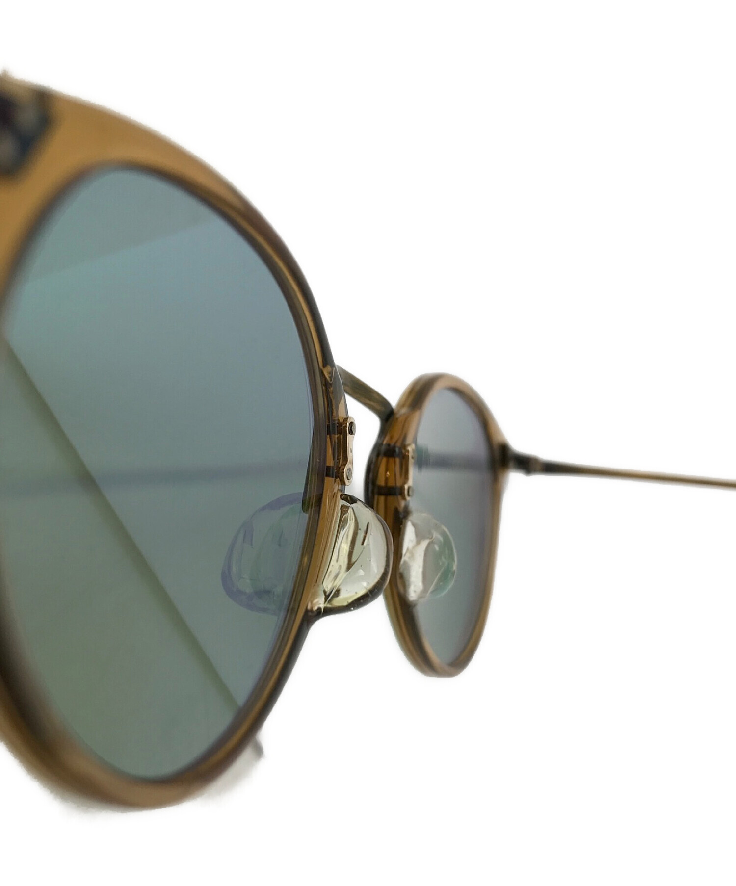 未使用 OLIVER PEOPLES ALLAND ヘキサゴンフレームサングラス ...