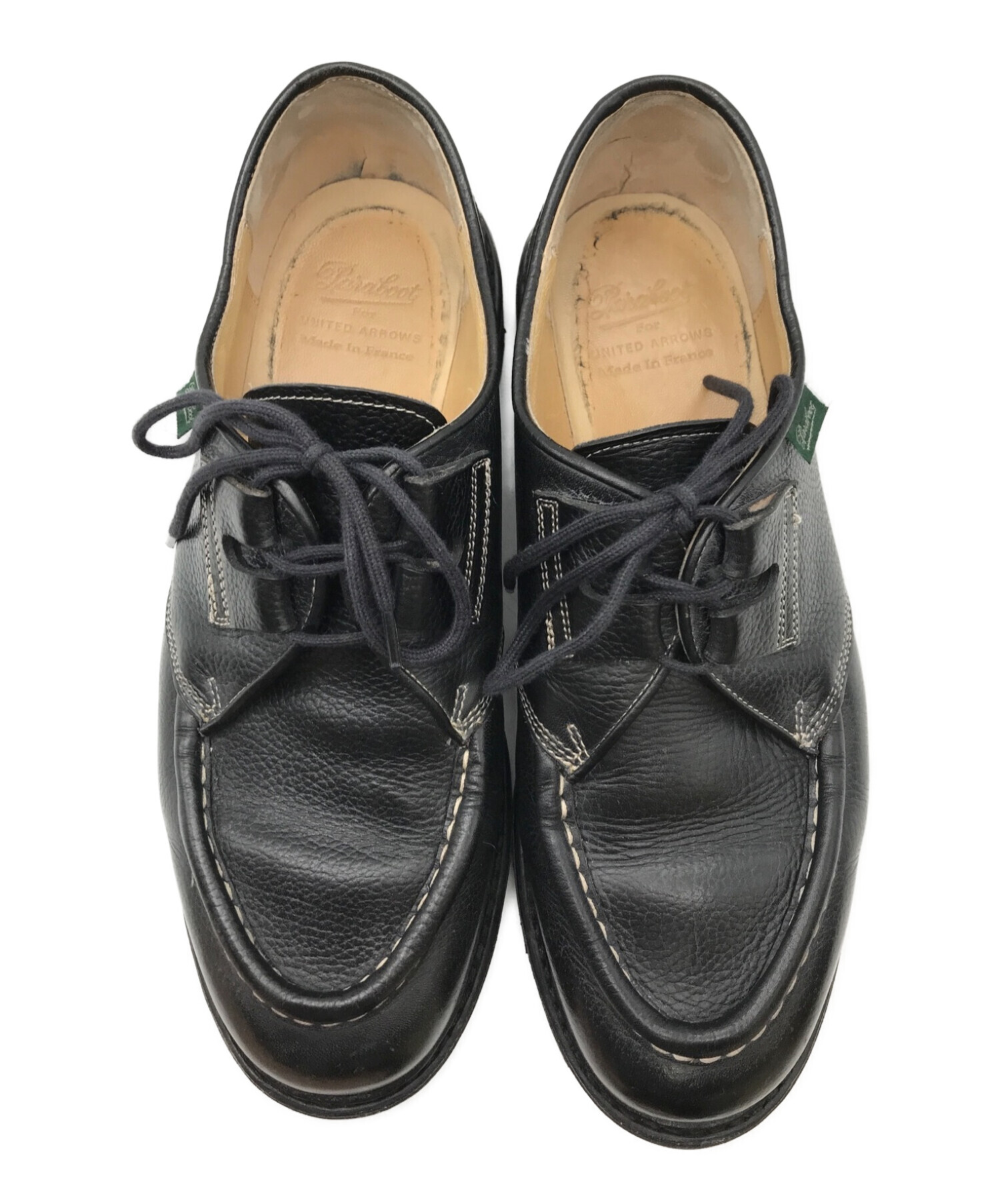 PARABOOT (パラブーツ) UNITED ARROWS (ユナイテッドアローズ) チロリアンシューズ ブラック サイズ:42 1/2