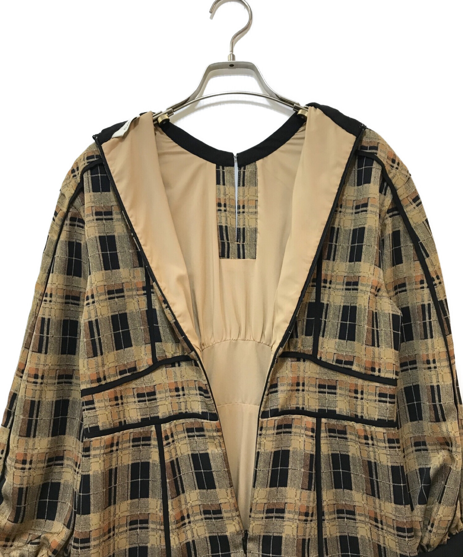 CLANE CHECK PIPING ONE PIECE サイズ1¥19000は難しいでしょうか