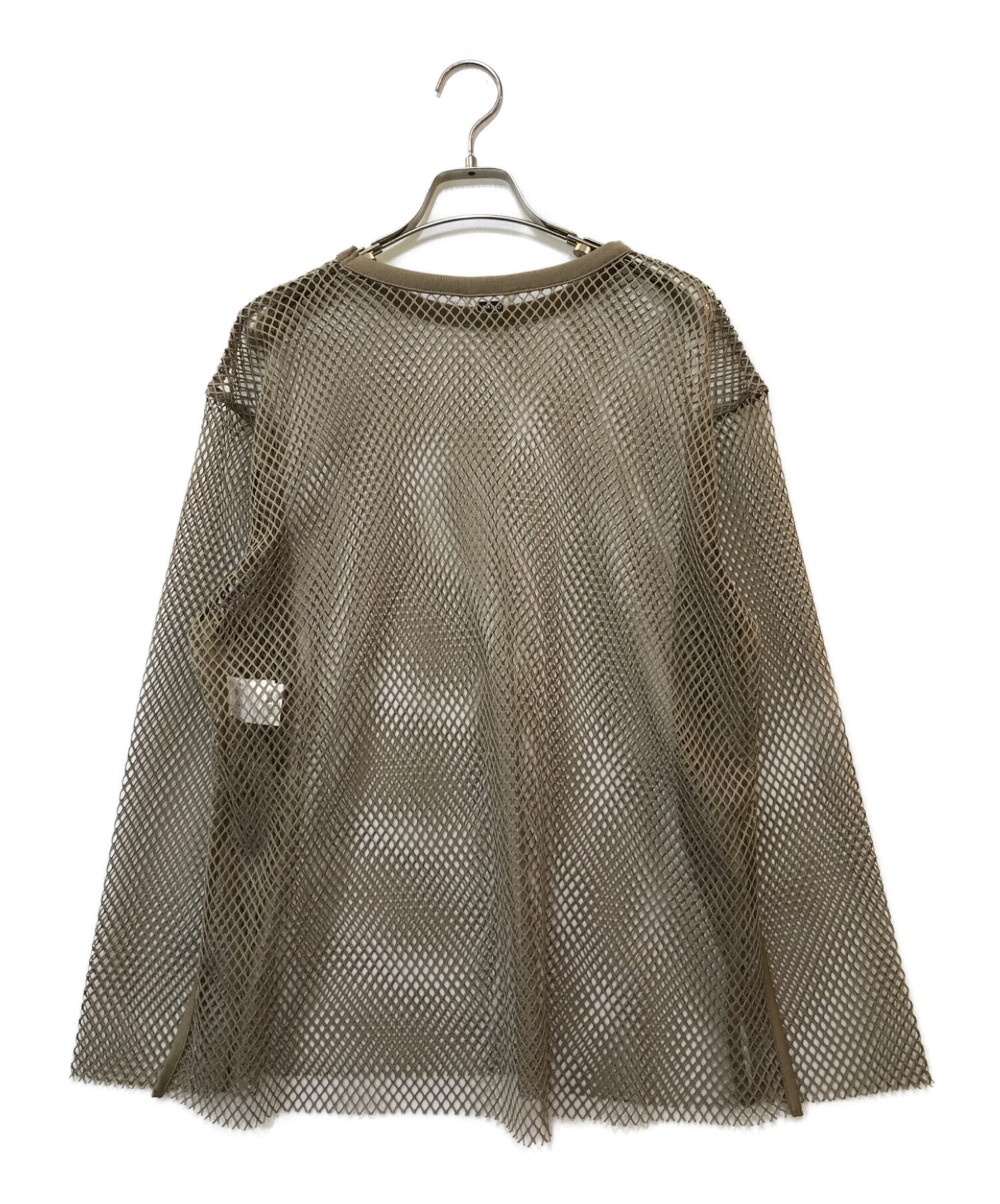 CLANE (クラネ) WIDE MESH TOPS ベージュ サイズ:1