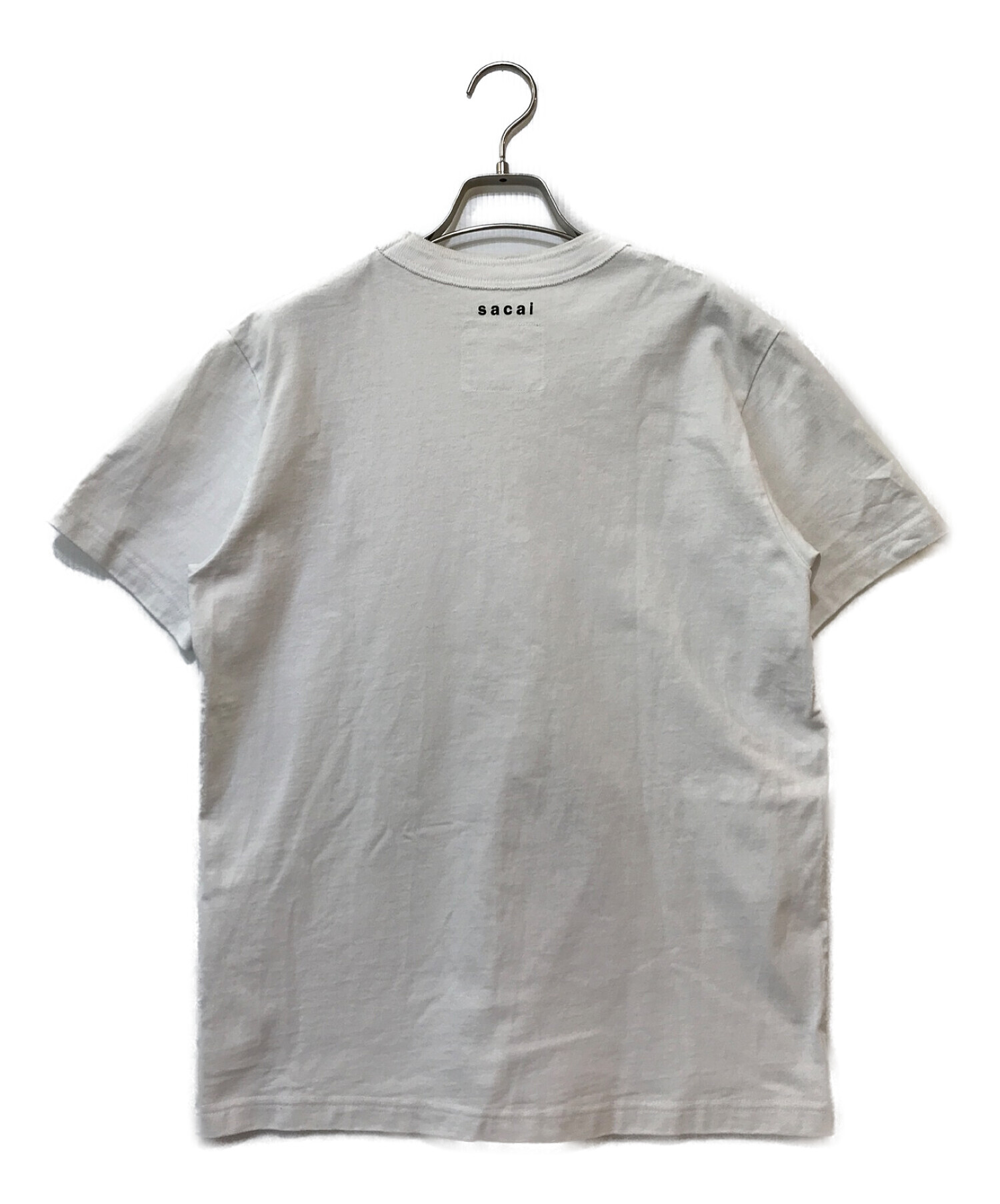 sacai (サカイ) KAWS (カウズ) Flock Print T-Shirt ホワイト サイズ:1