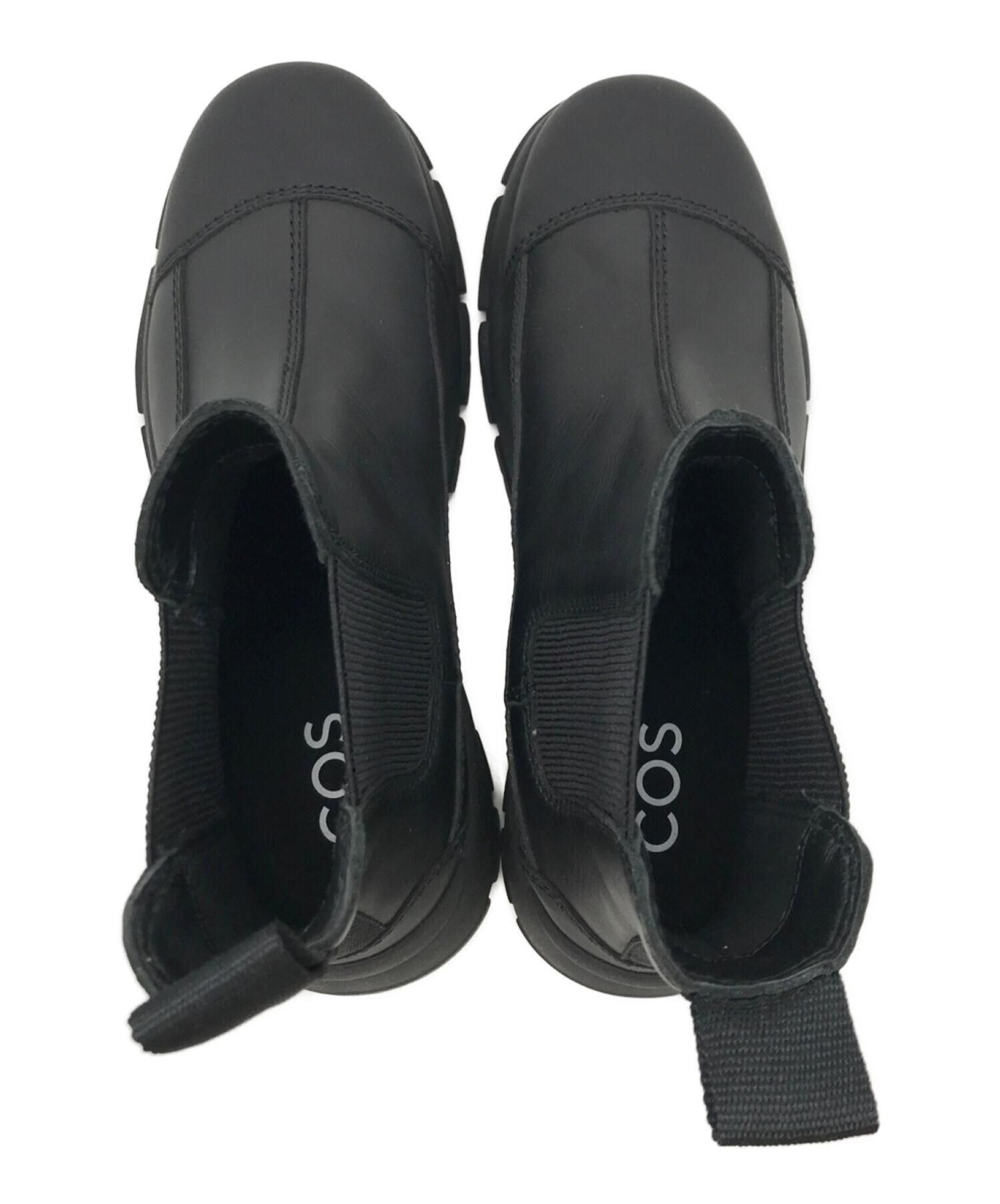 COS (コス) サイドゴアブーツ ブラック サイズ:26.5