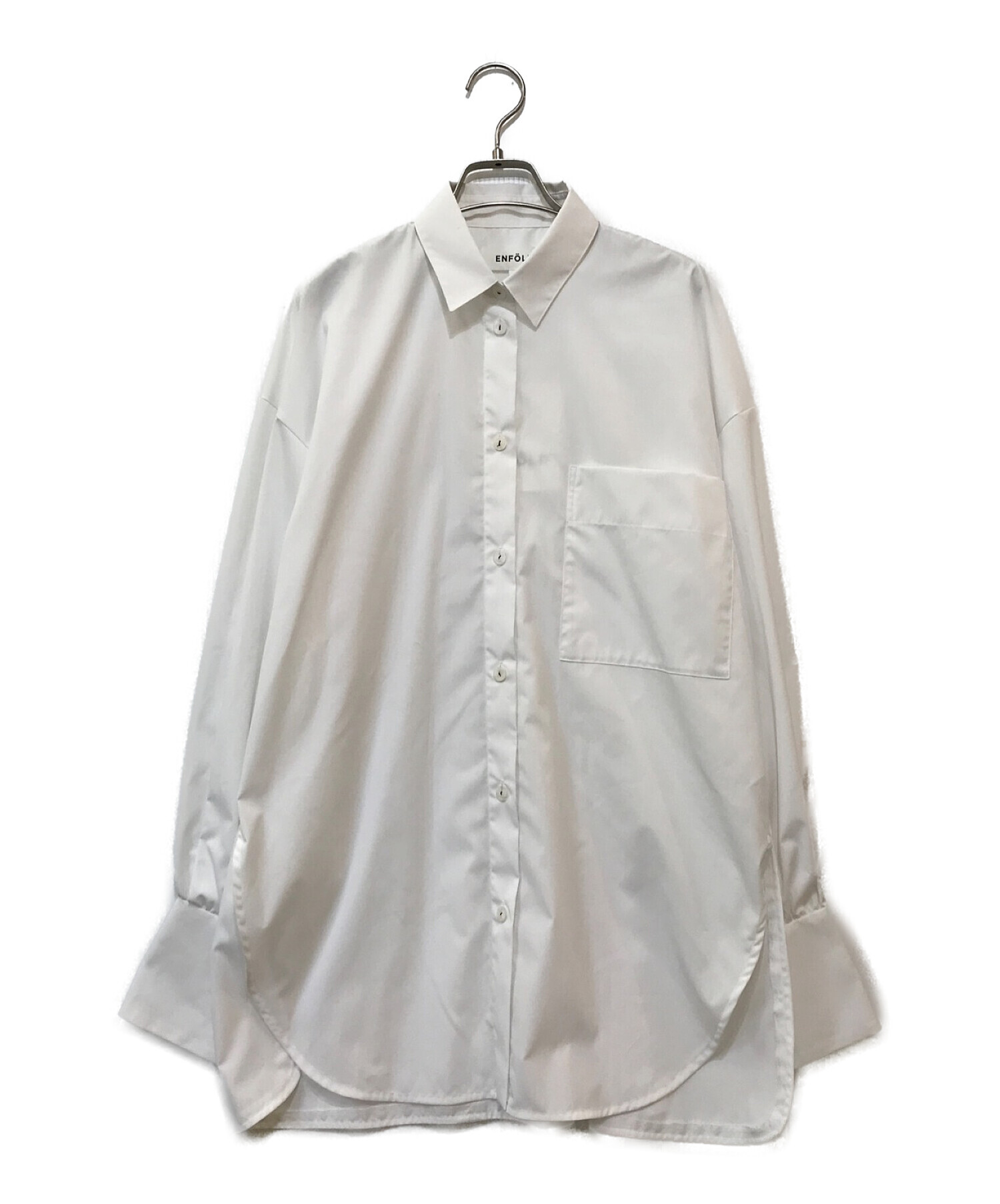 ENFOLD (エンフォルド) SPRING BASIC SHIRT ホワイト サイズ:38