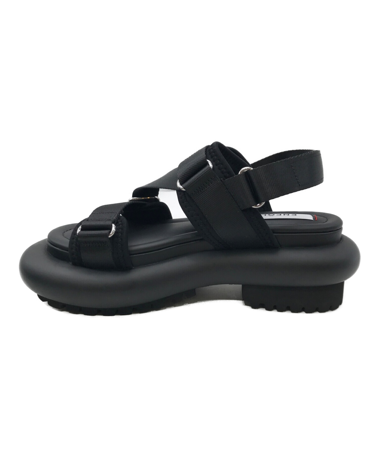 【中古・古着通販】ENFOLD (エンフォルド) TUBE-SOLE SANDAL ブラック サイズ:37 未使用品｜ブランド・古着通販  トレファク公式【TREFAC FASHION】スマホサイト