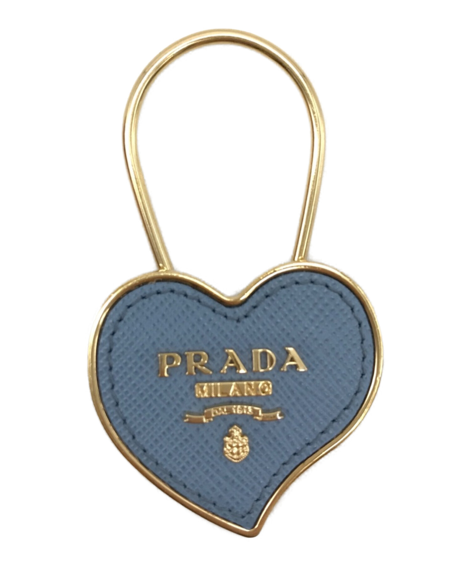 PRADA レザーハートキーホルダー | hmgrocerant.com