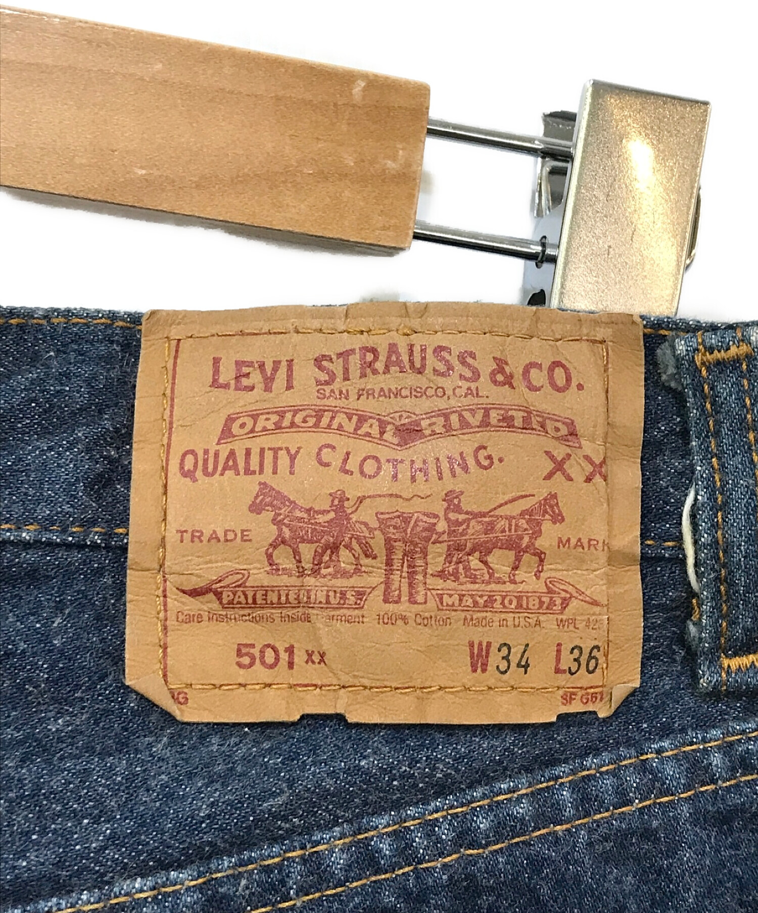 中古・古着通販】LEVI'S (リーバイス) 501xxデニムパンツ インディゴ