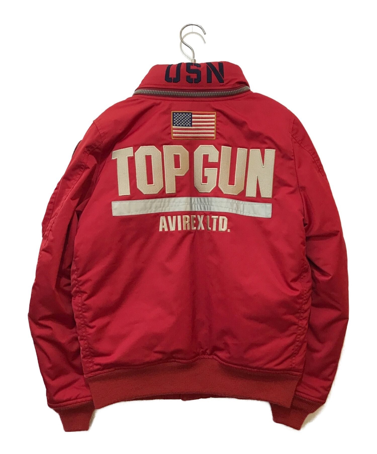 AVIREX (アヴィレックス) CWU TOP GUN/HANGAR 3 レッド サイズ:MEDIUM