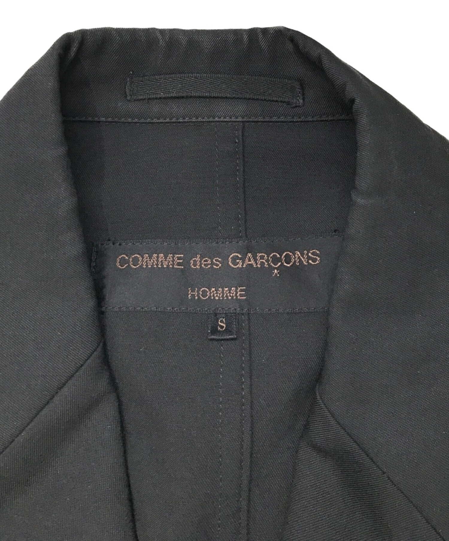 COMME des GARCONS HOMME (コムデギャルソン オム) ウール3Bジャケット ブラック サイズ:S