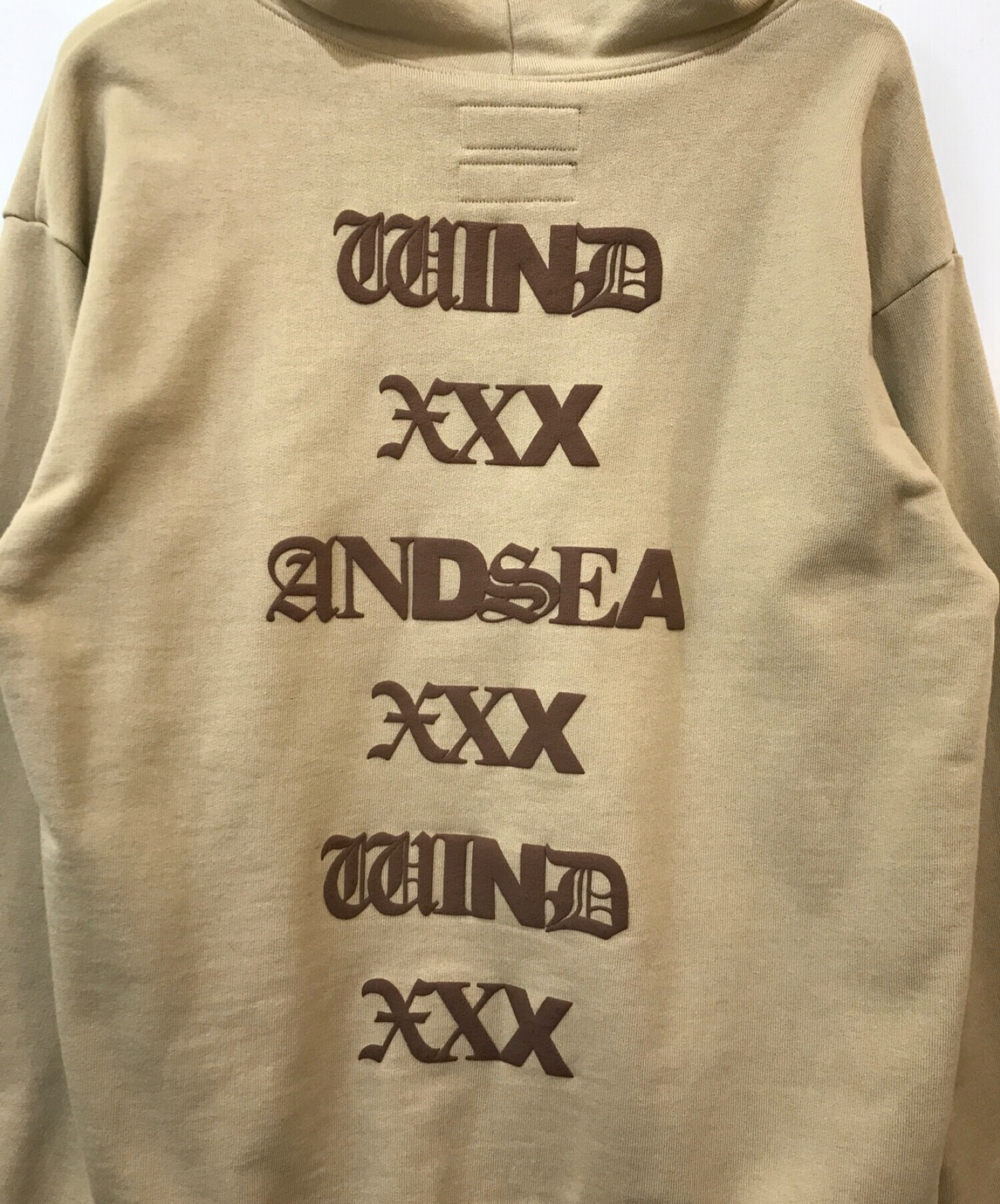 中古・古着通販】WIND AND SEA (ウィンダンシー) GOD SELECTION XXX (ゴッドセレクショントリプルエックス) PULL  OVER HOODIE ベージュ サイズ:S｜ブランド・古着通販 トレファク公式【TREFAC FASHION】スマホサイト