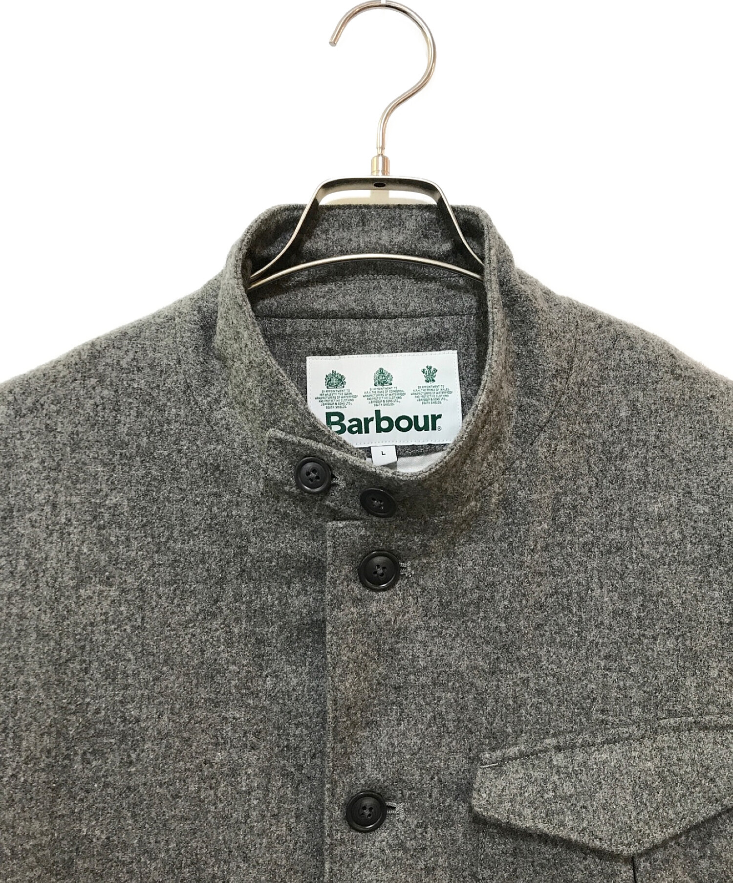 中古・古着通販】Barbour (バブアー) TRENT WOOL BLAZER グレー サイズ