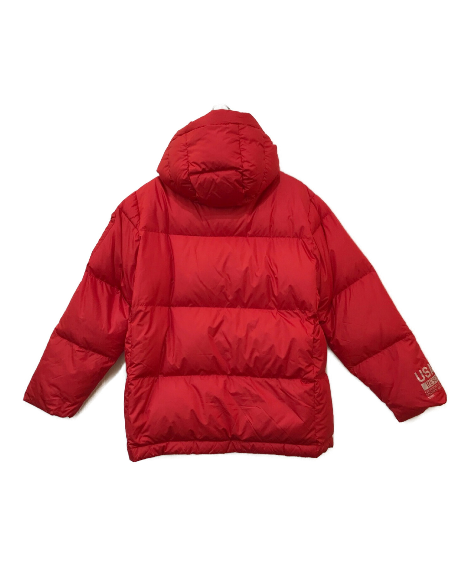 AVIREX (アヴィレックス) HOODED CUSTOM DOWN JACKET レッド サイズ:F