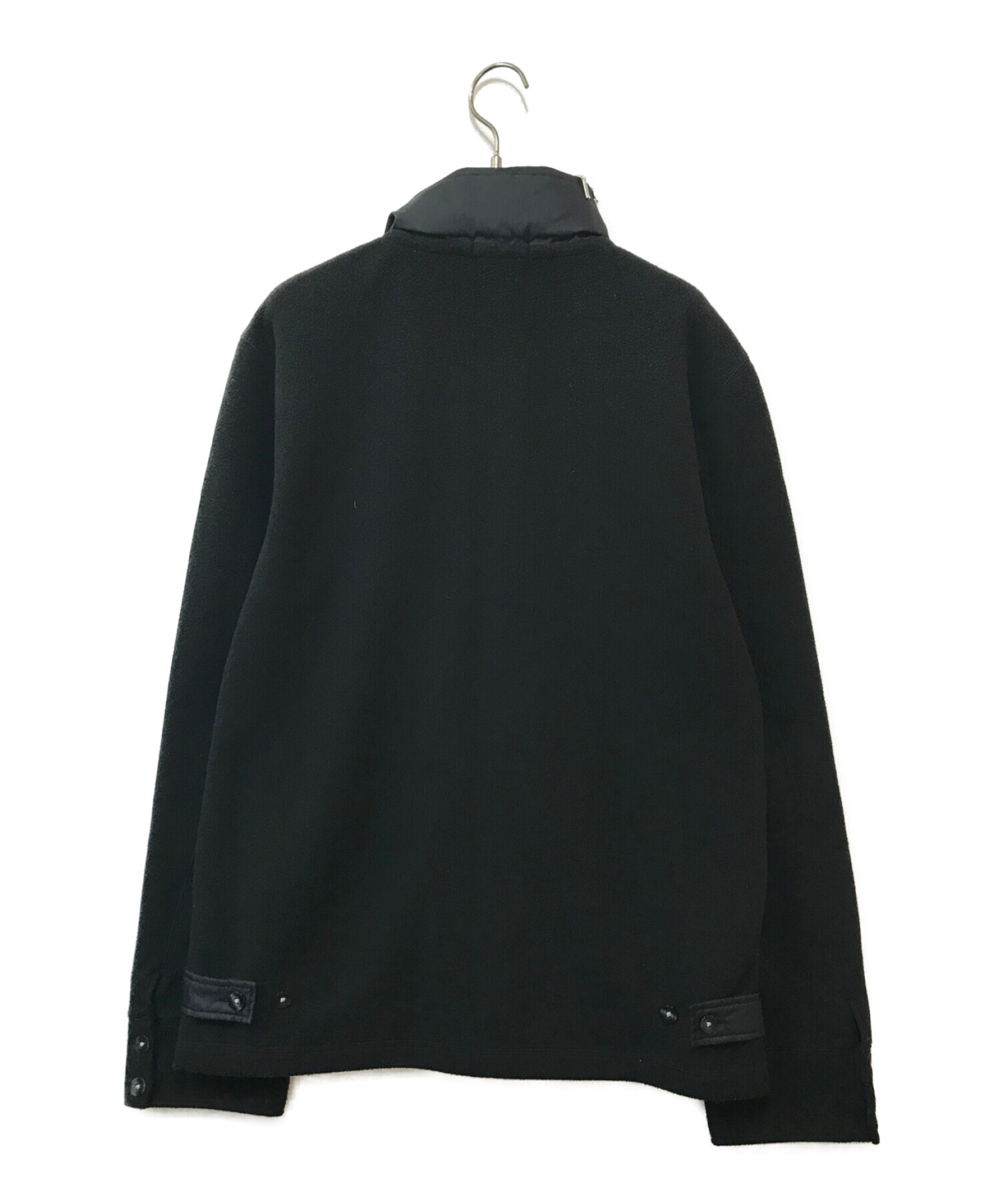 BURBERRY BLACK LABEL (バーバリーブラックレーベル) ロゴフリースジャケット ブラック サイズ:3
