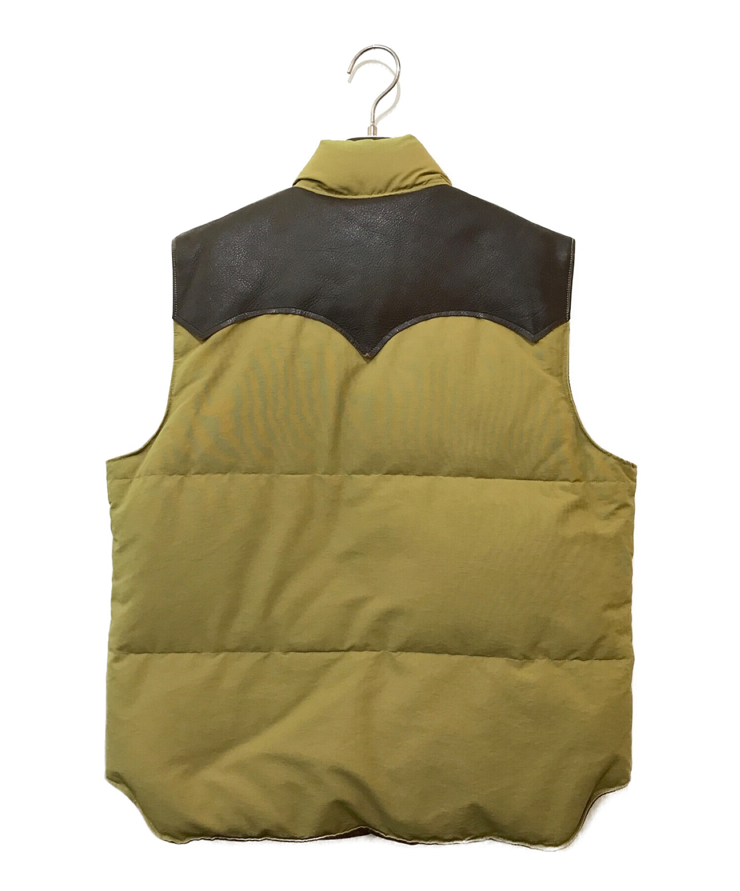 中古・古着通販】SUGAR CANE (シュガーケーン) LATHER YOKE DOWN VEST