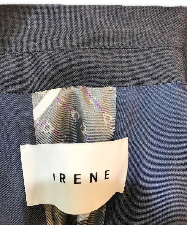IRENE (アイレネ) スカーフジャケット ネイビー サイズ:36