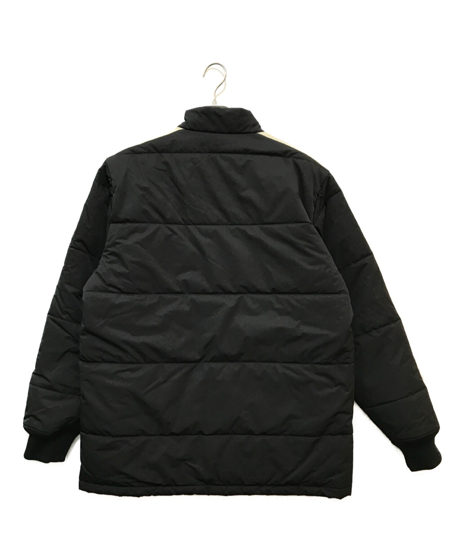 Schott (ショット) ロゴ ワッペン ナイロン 中綿 レーシング ジャケット ブラック サイズ:L 未使用品
